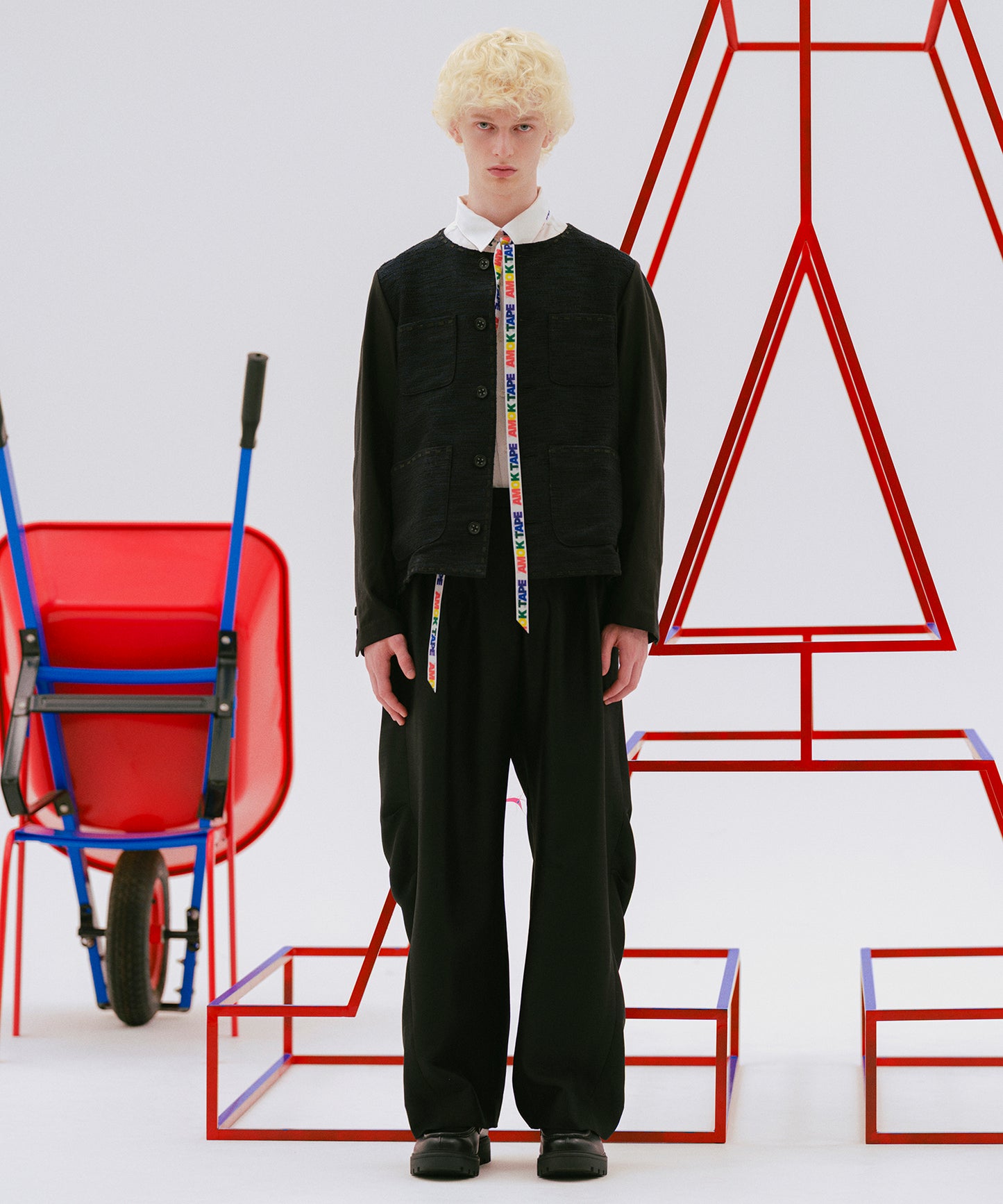 SILK WIDE TROUSERS