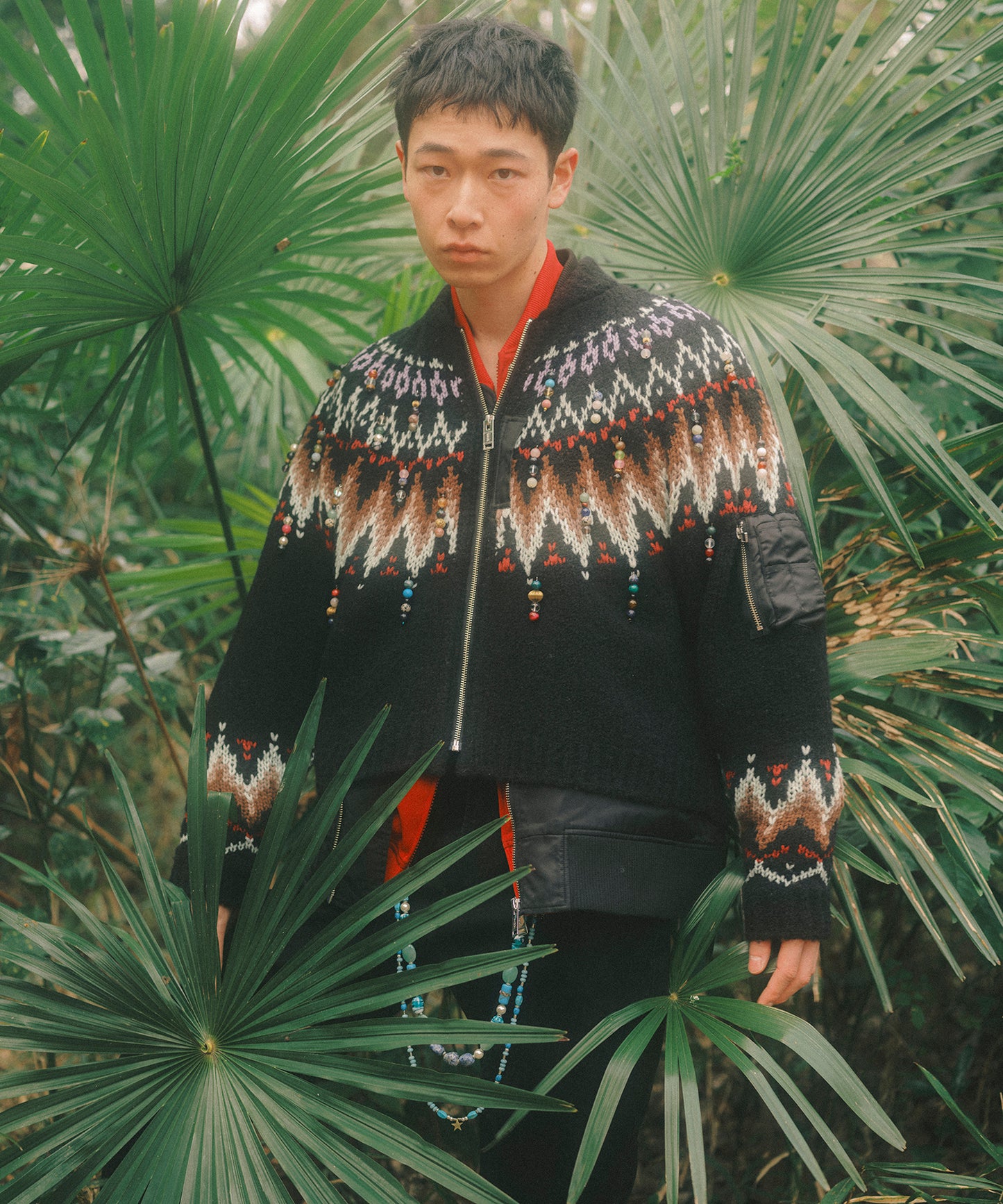 KNIT DOCKING BLOUSON【9月中旬】