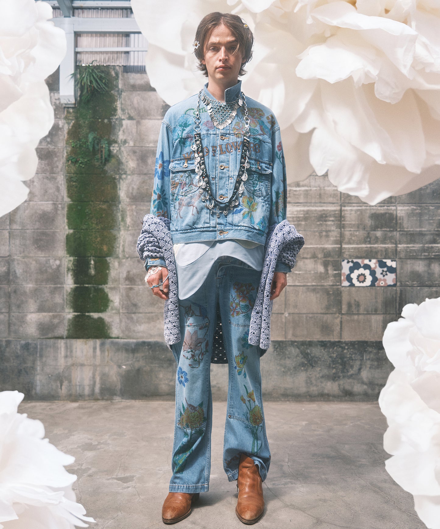 HAND-PAINT DENIM JACKET