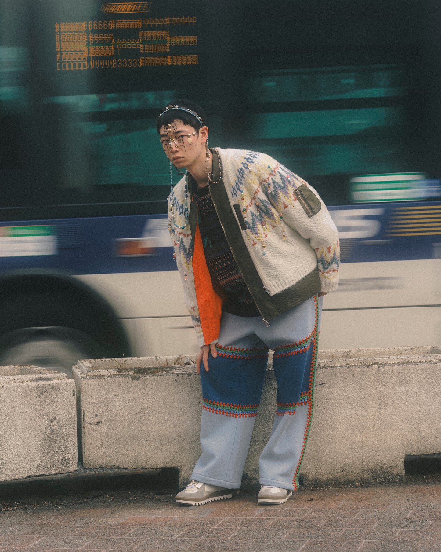 KNIT DOCKING BLOUSON【9月中旬】