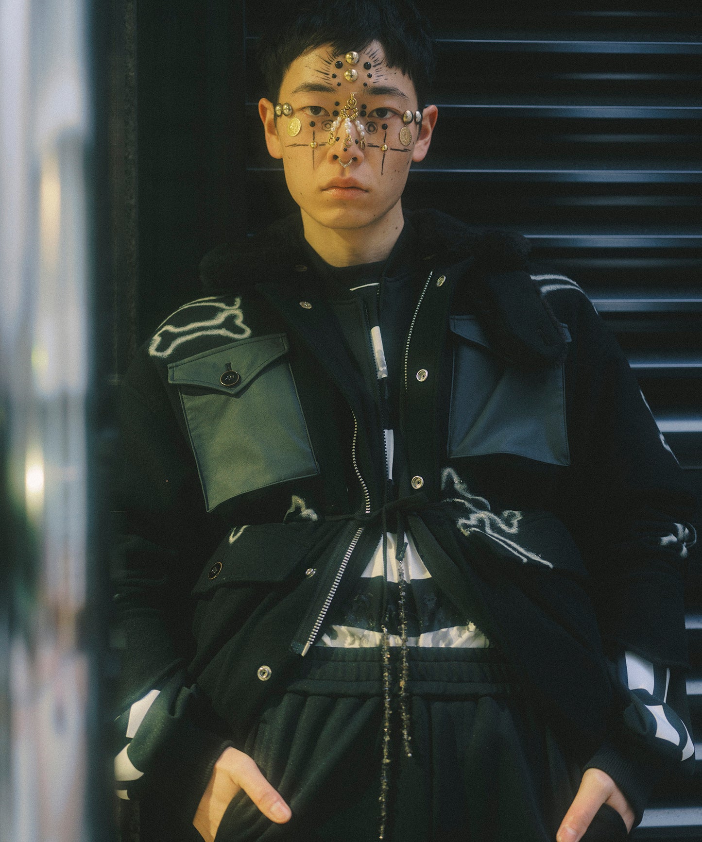 HAND PAINTING MILITARY BLOUSON【9月中旬】