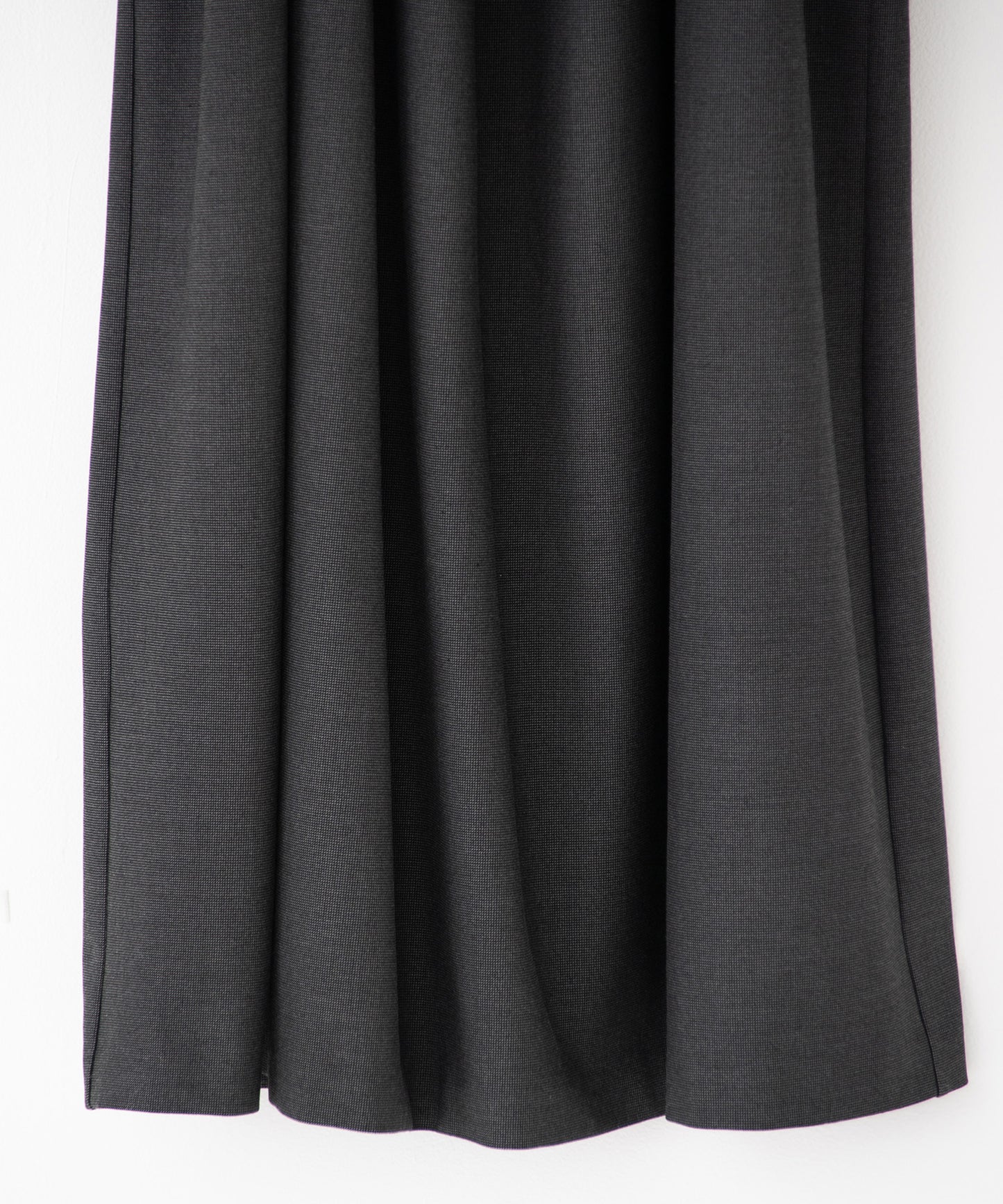 gabardine shoulder tuck dress