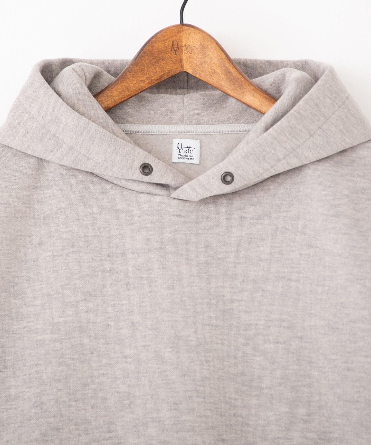 knit melton hoodie pullover