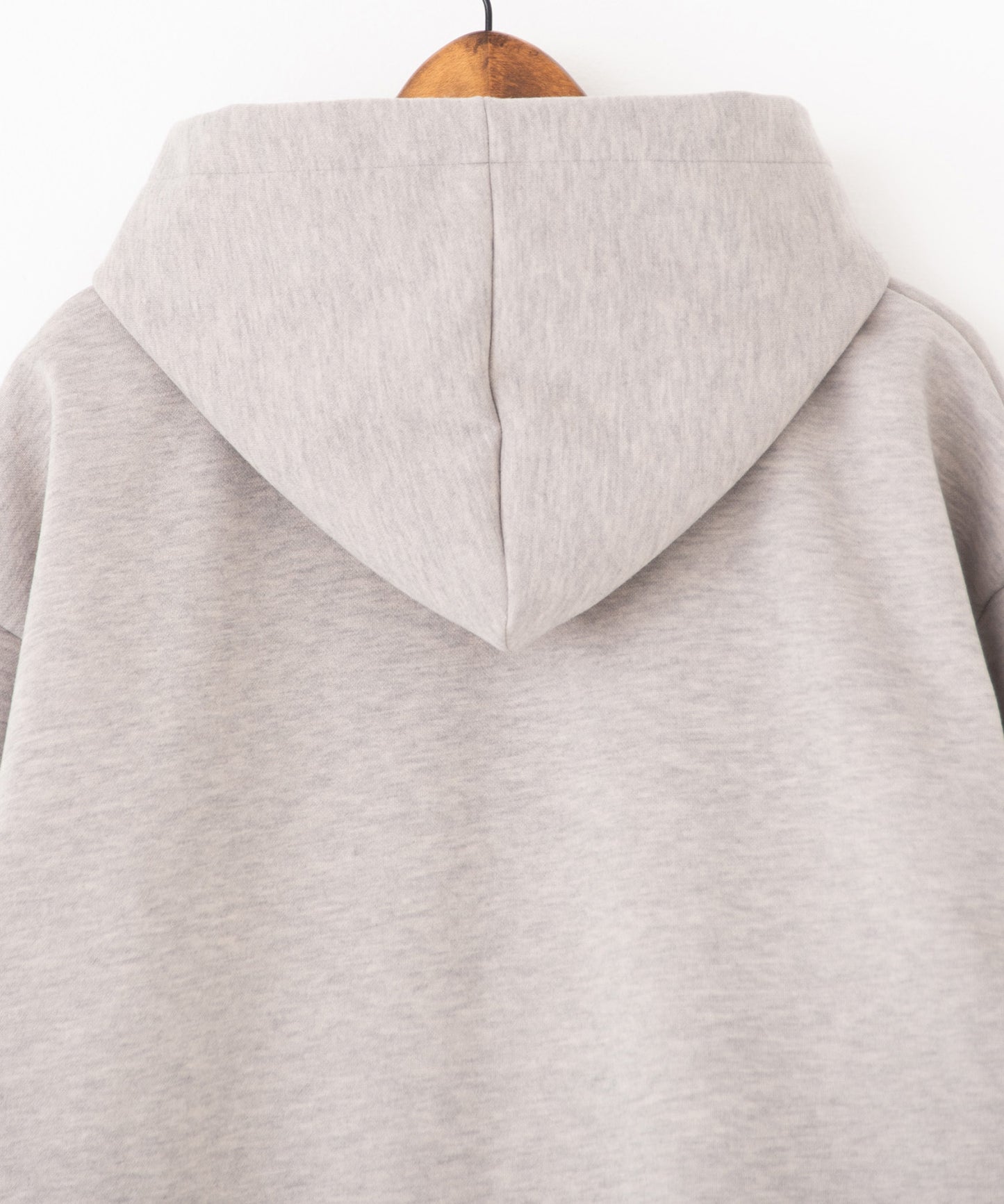 knit melton hoodie pullover