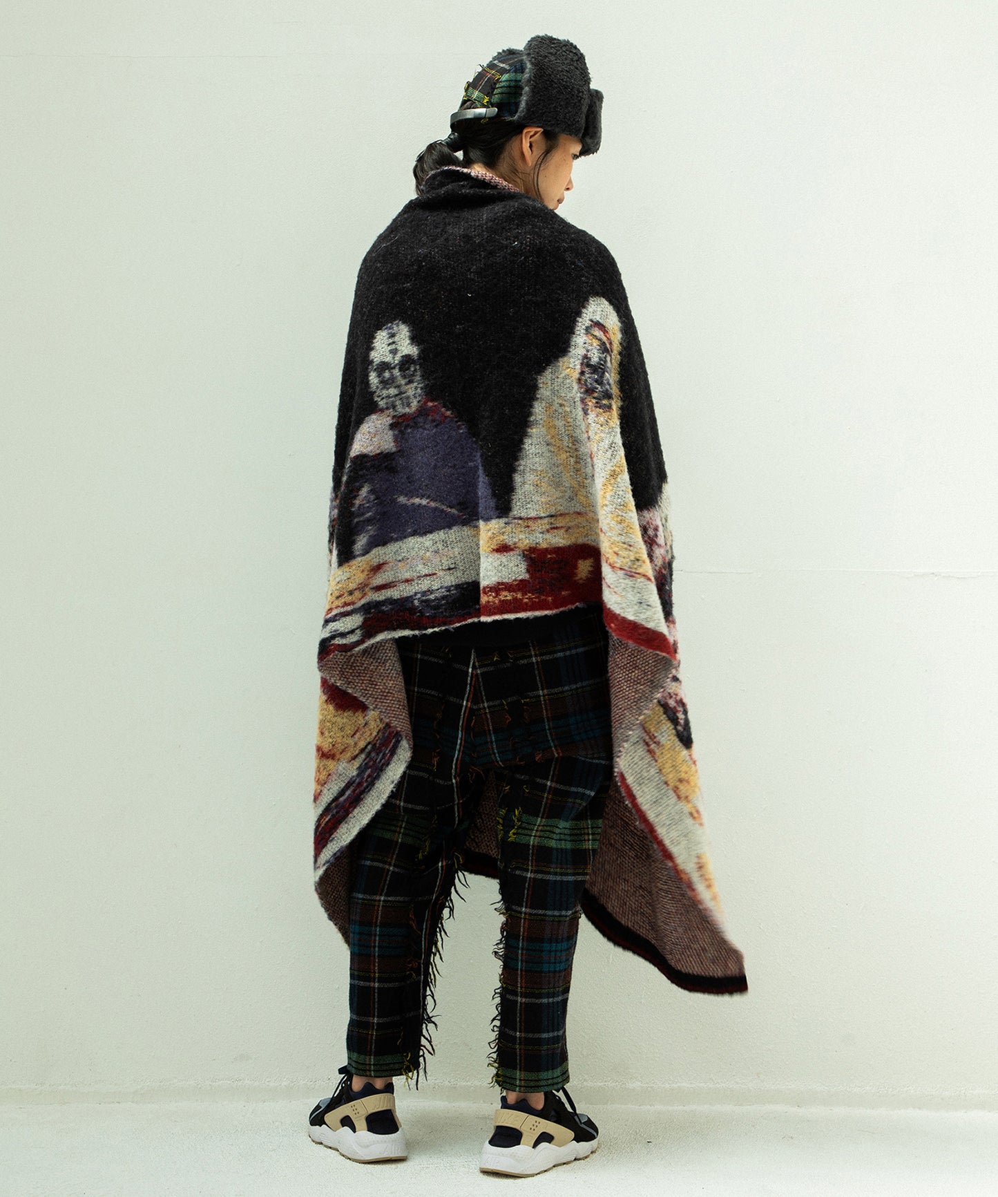 STAR MOHAIR KNIT BLANKET