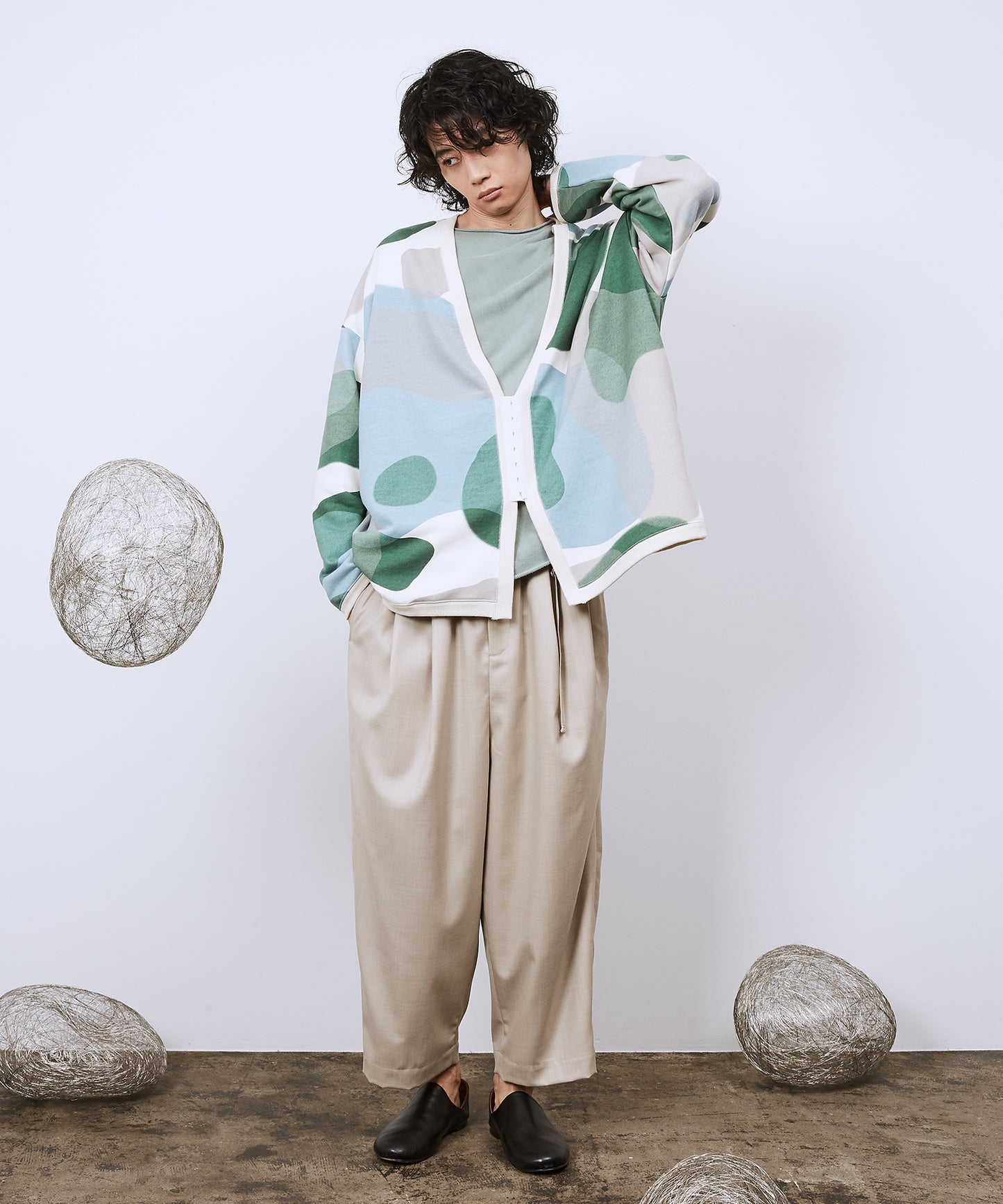 リキッドバブルSWホックカーディガン