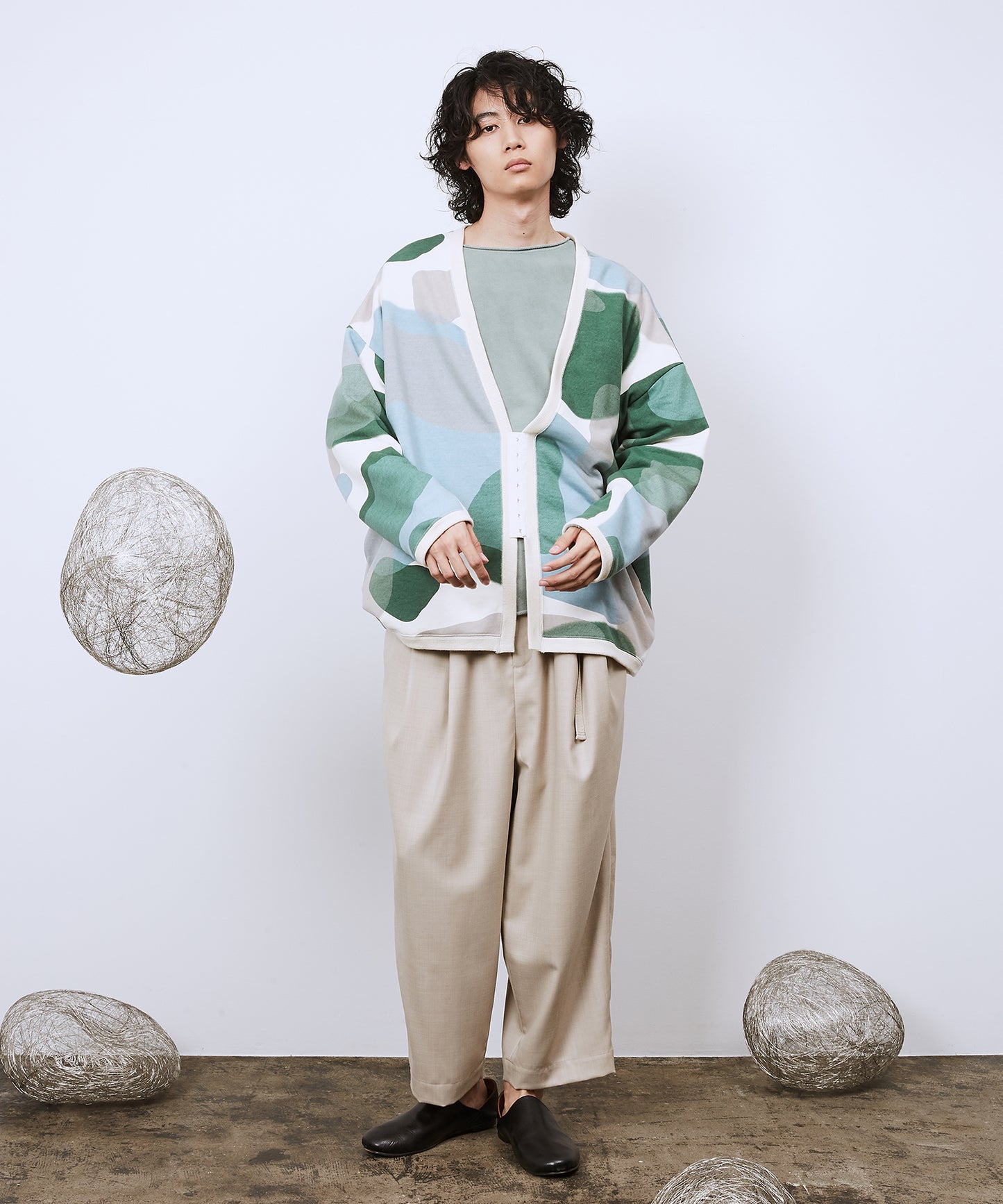リキッドバブルSWホックカーディガン