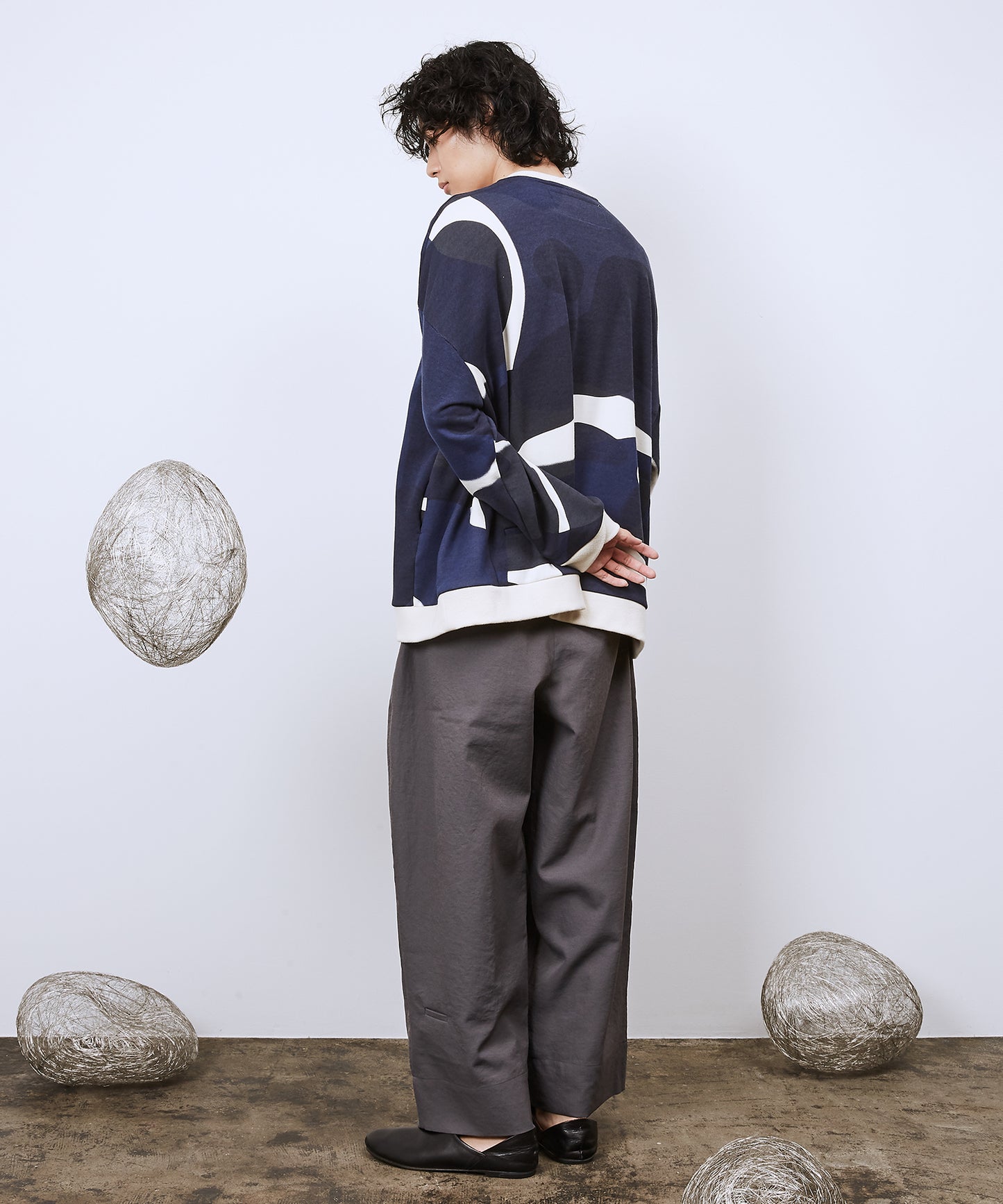 リキッドバブルラップリブワイドSWシャツ