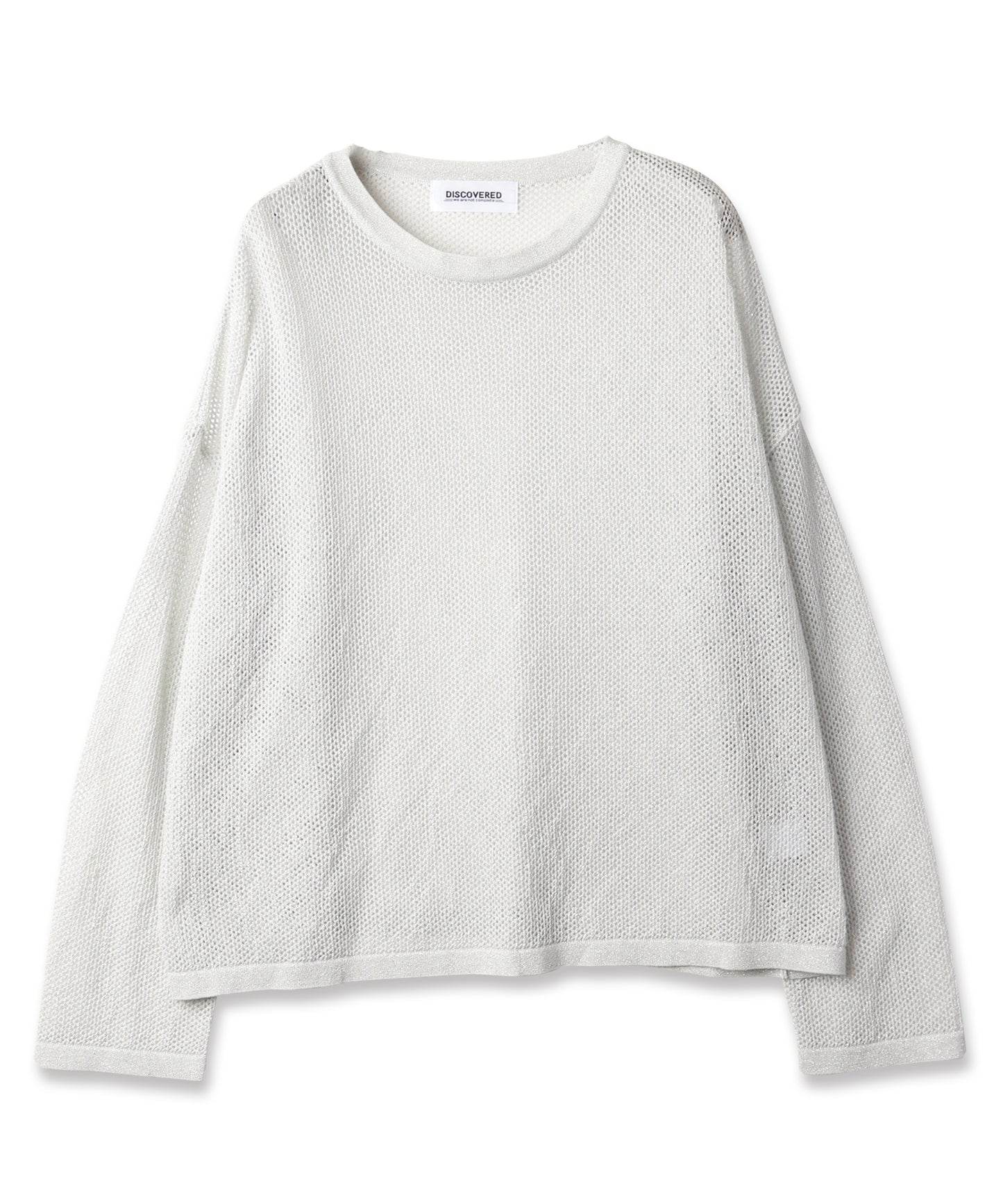 MESH LAME PULLOVER KNIT