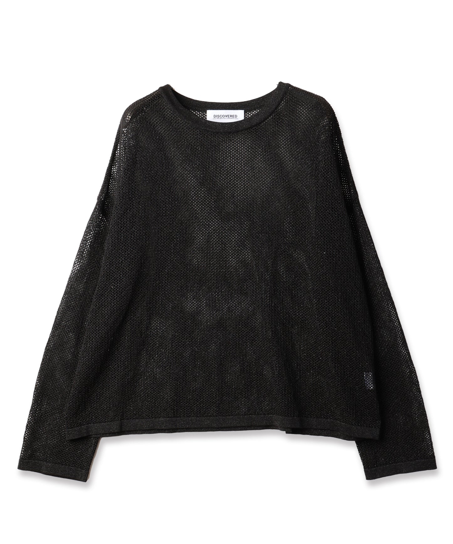 MESH LAME PULLOVER KNIT