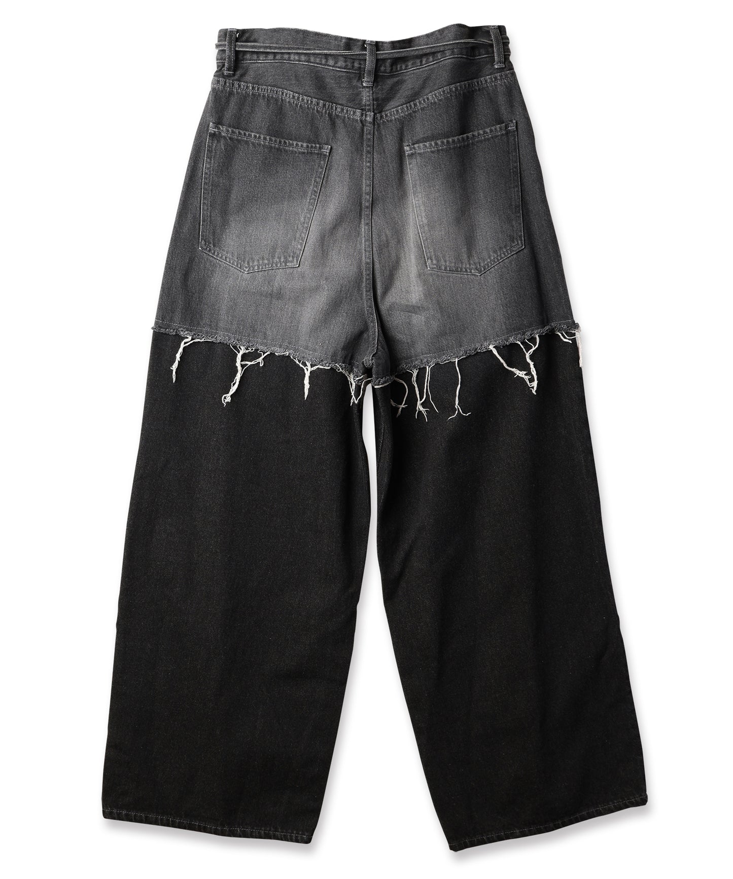 LAYERED DENIM PANTS