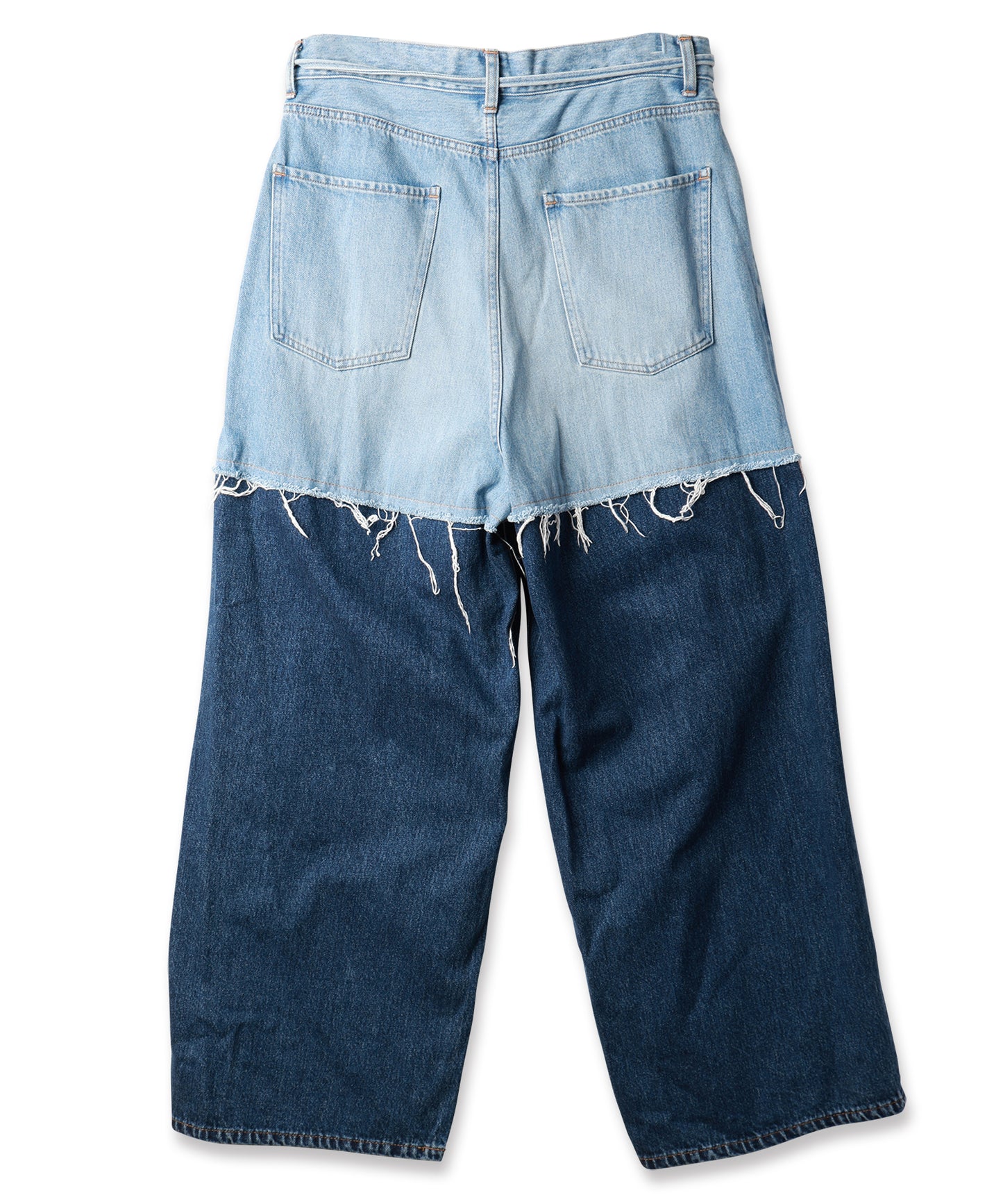 LAYERED DENIM PANTS