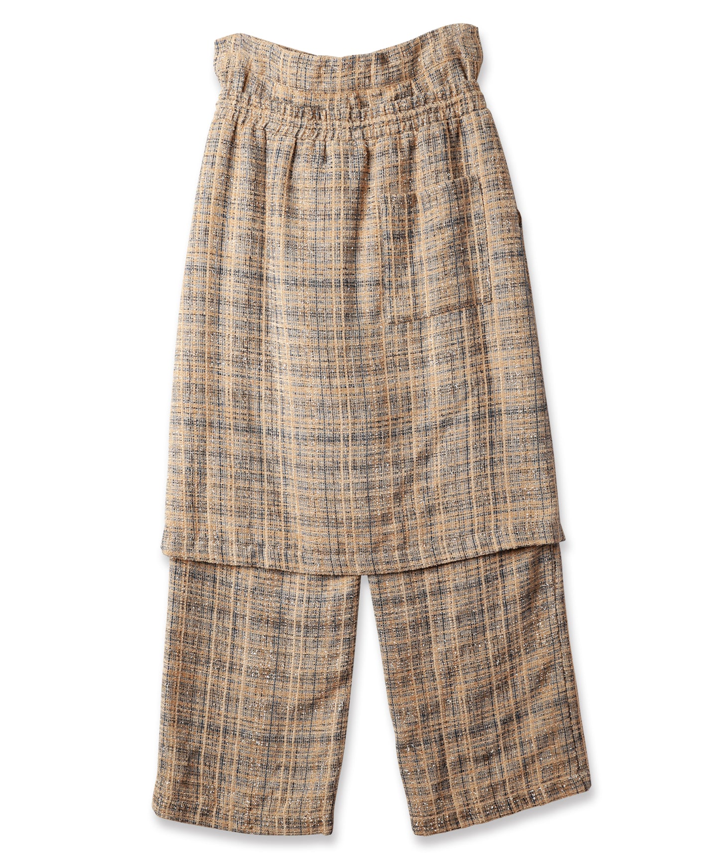 TWEED LAYERED PANTS