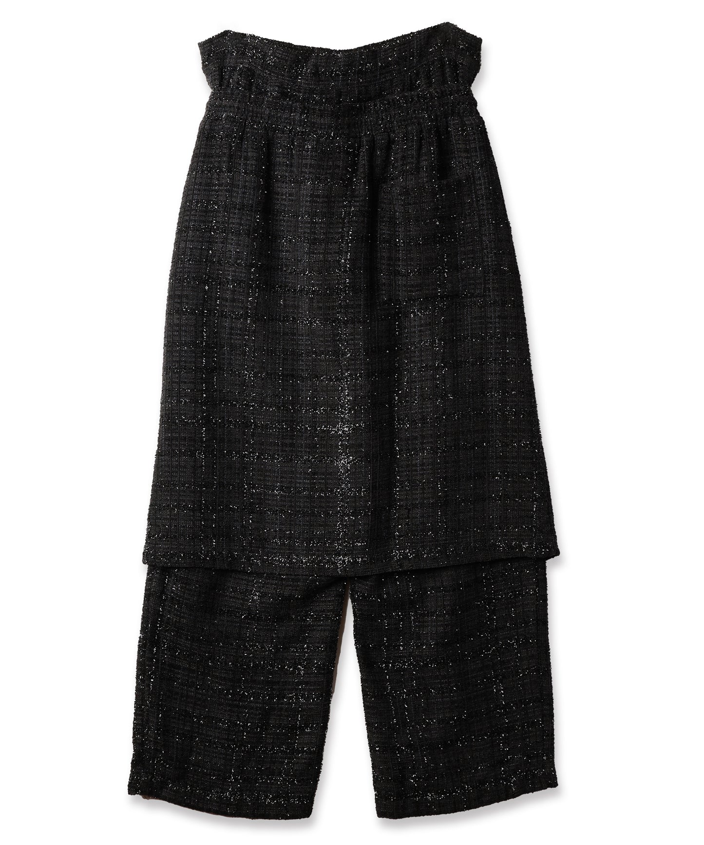 TWEED LAYERED PANTS