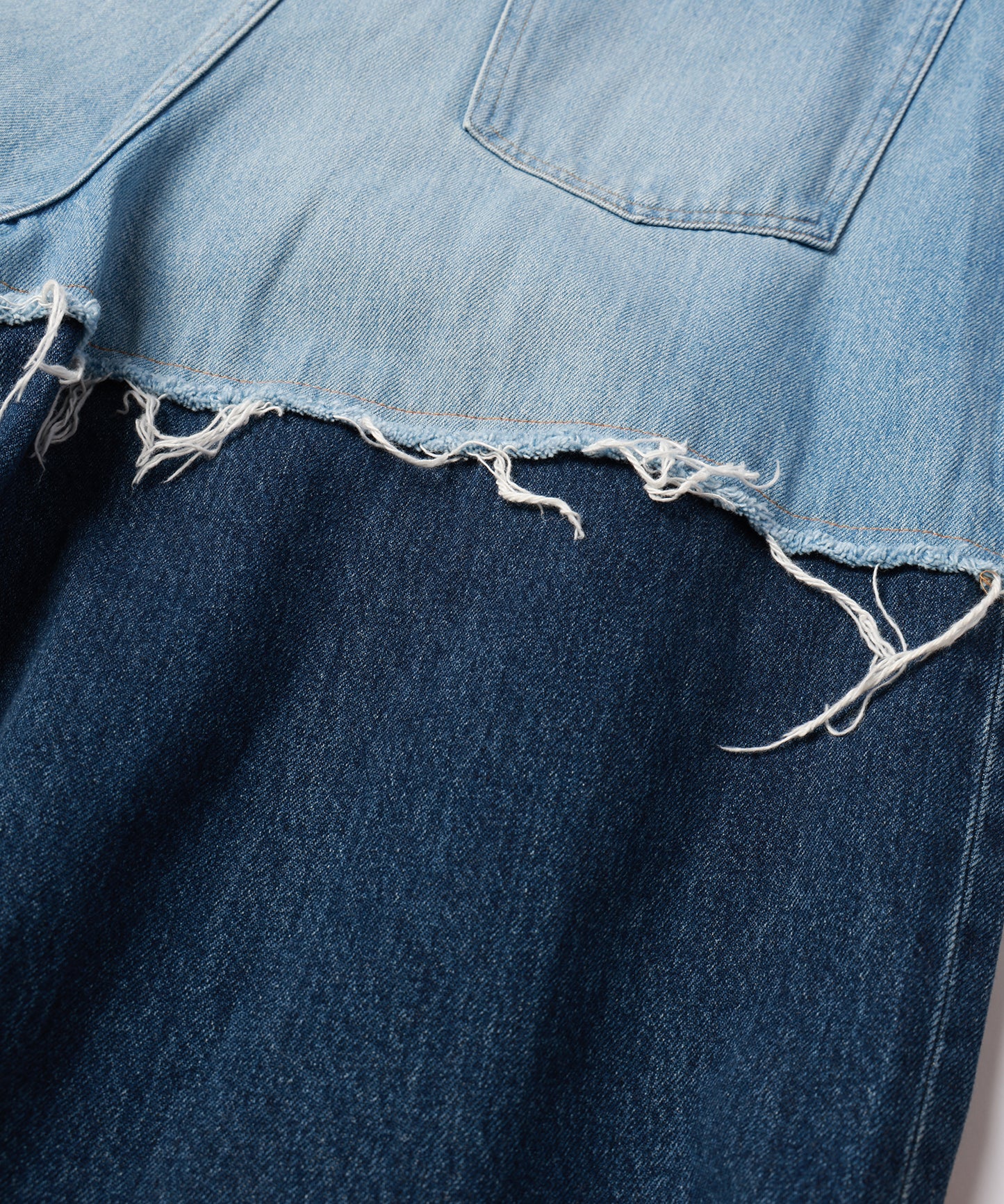 LAYERED DENIM PANTS