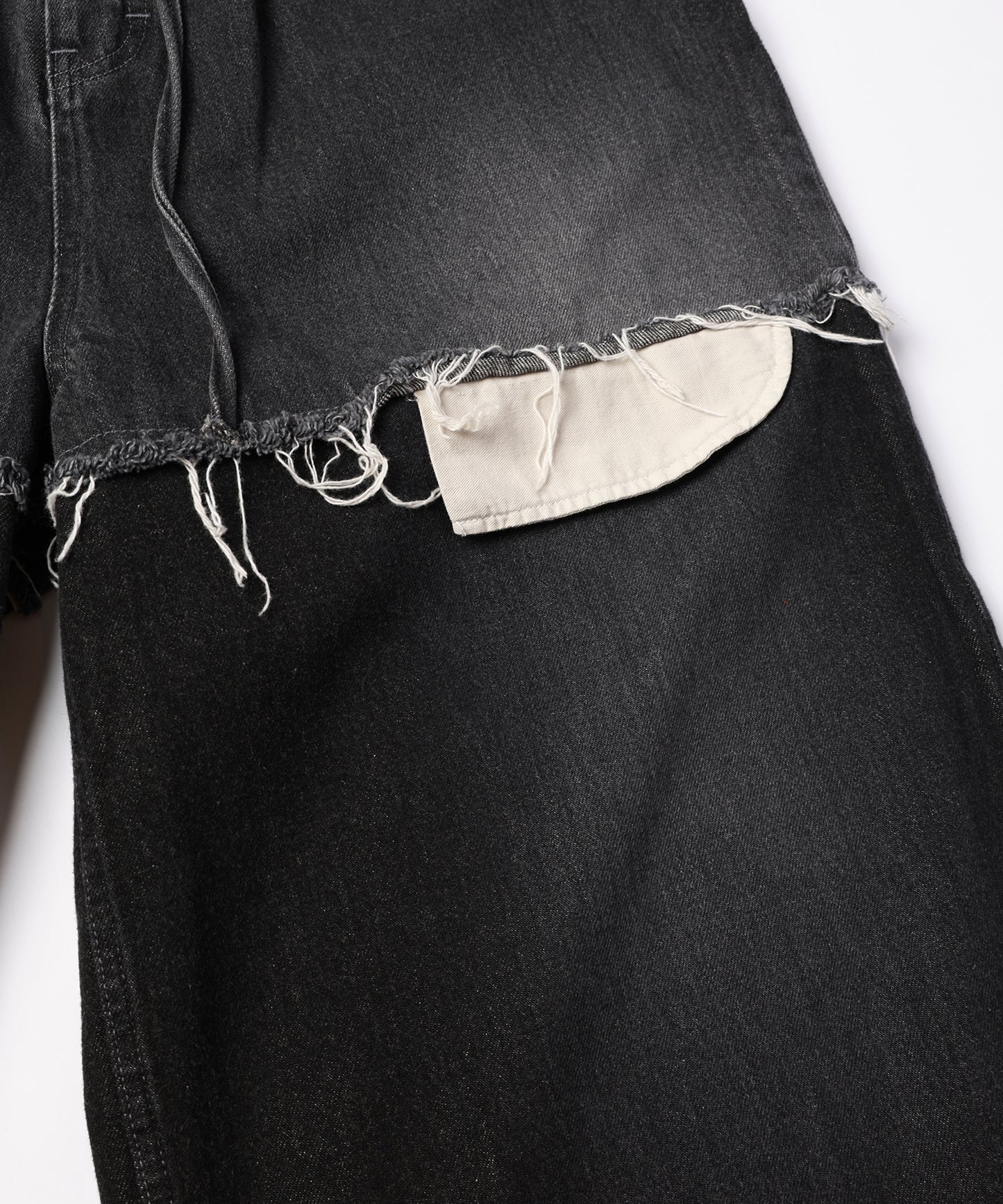 LAYERED DENIM PANTS