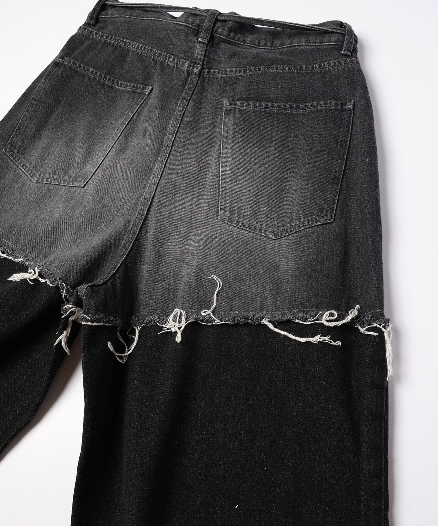 LAYERED DENIM PANTS