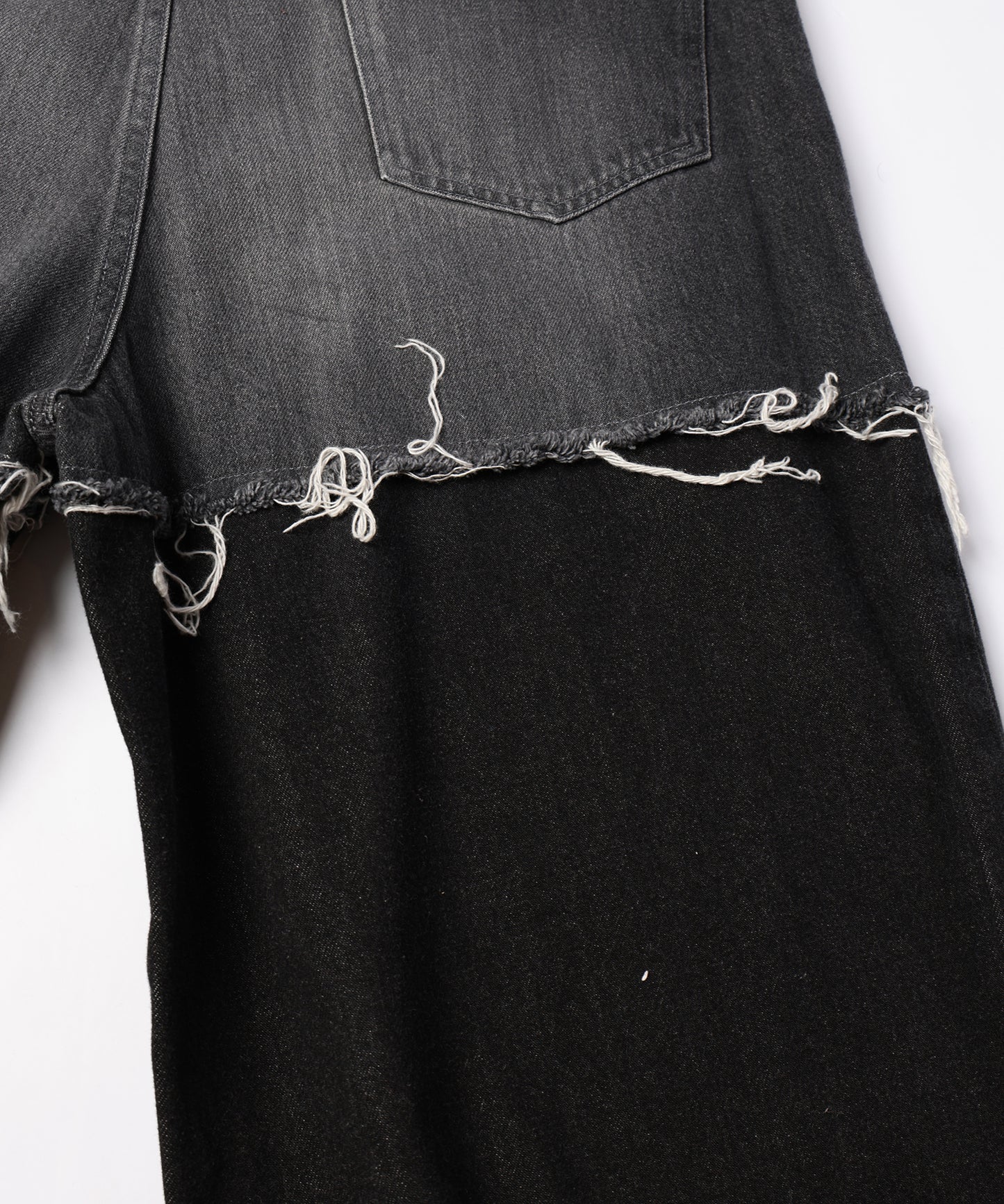 LAYERED DENIM PANTS