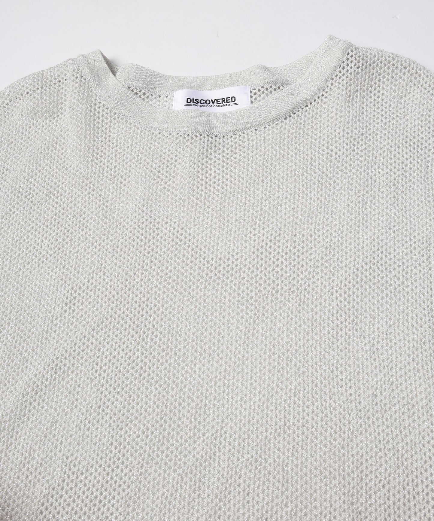 MESH LAME PULLOVER KNIT