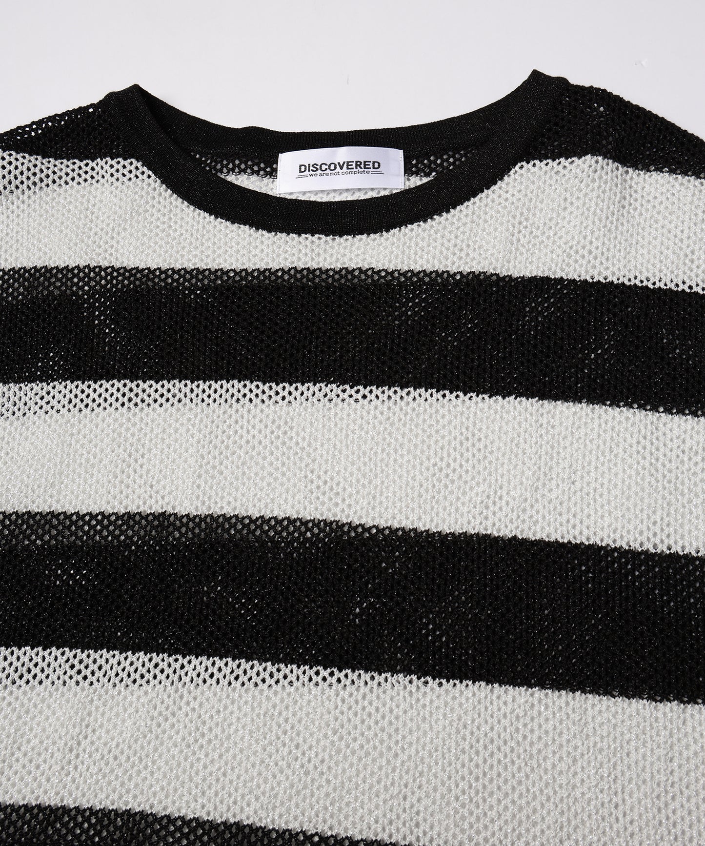 MESH LAME PULLOVER KNIT