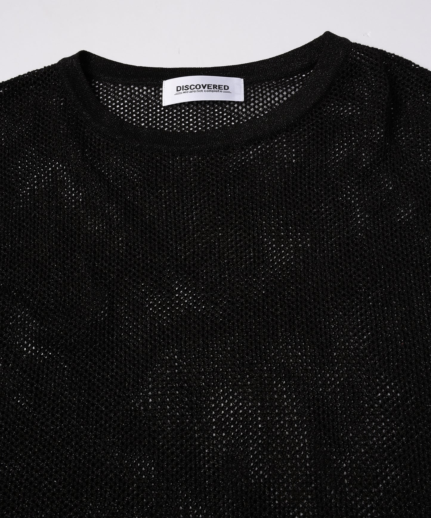 MESH LAME PULLOVER KNIT