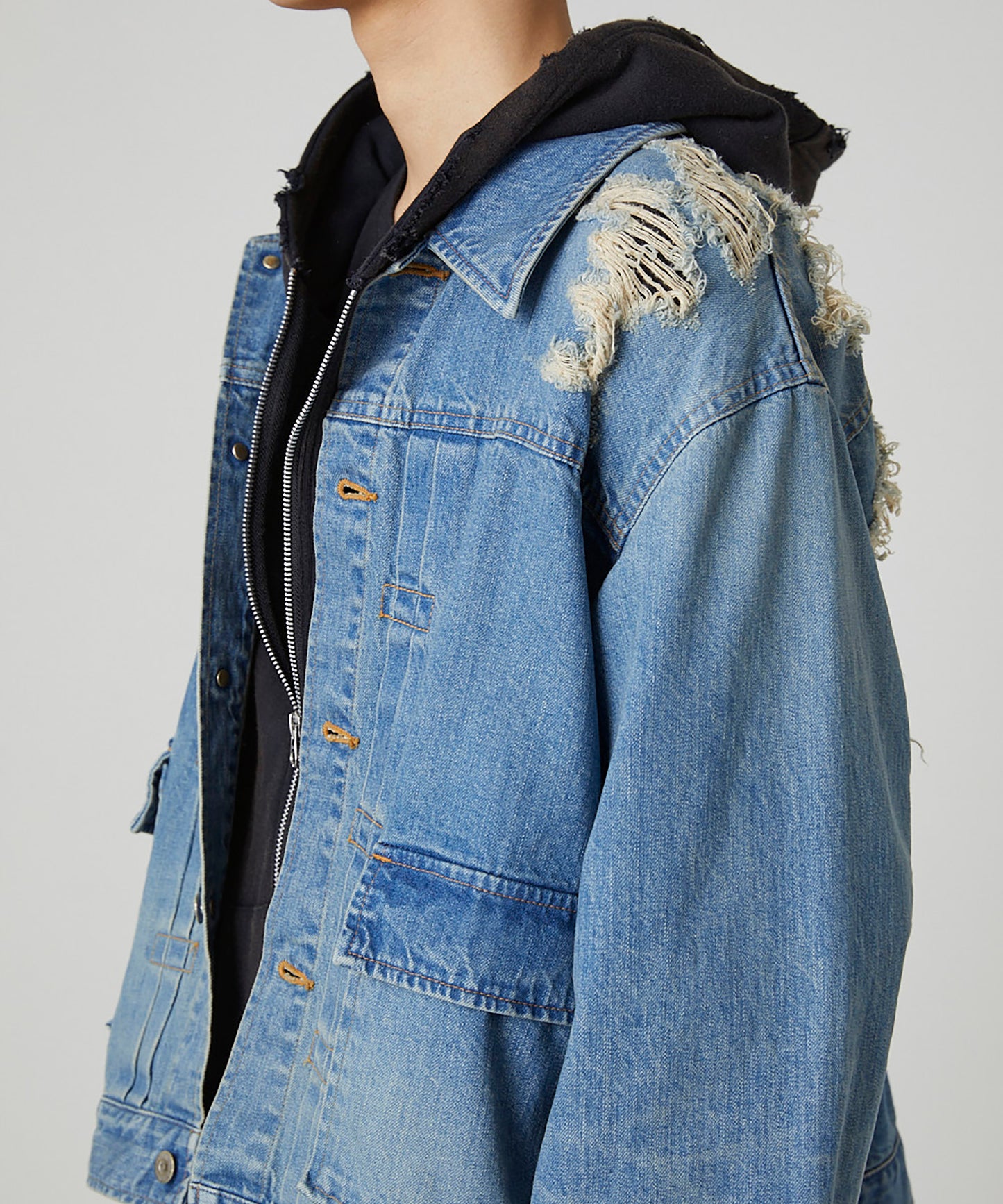 BORO DENIM BLOUSON