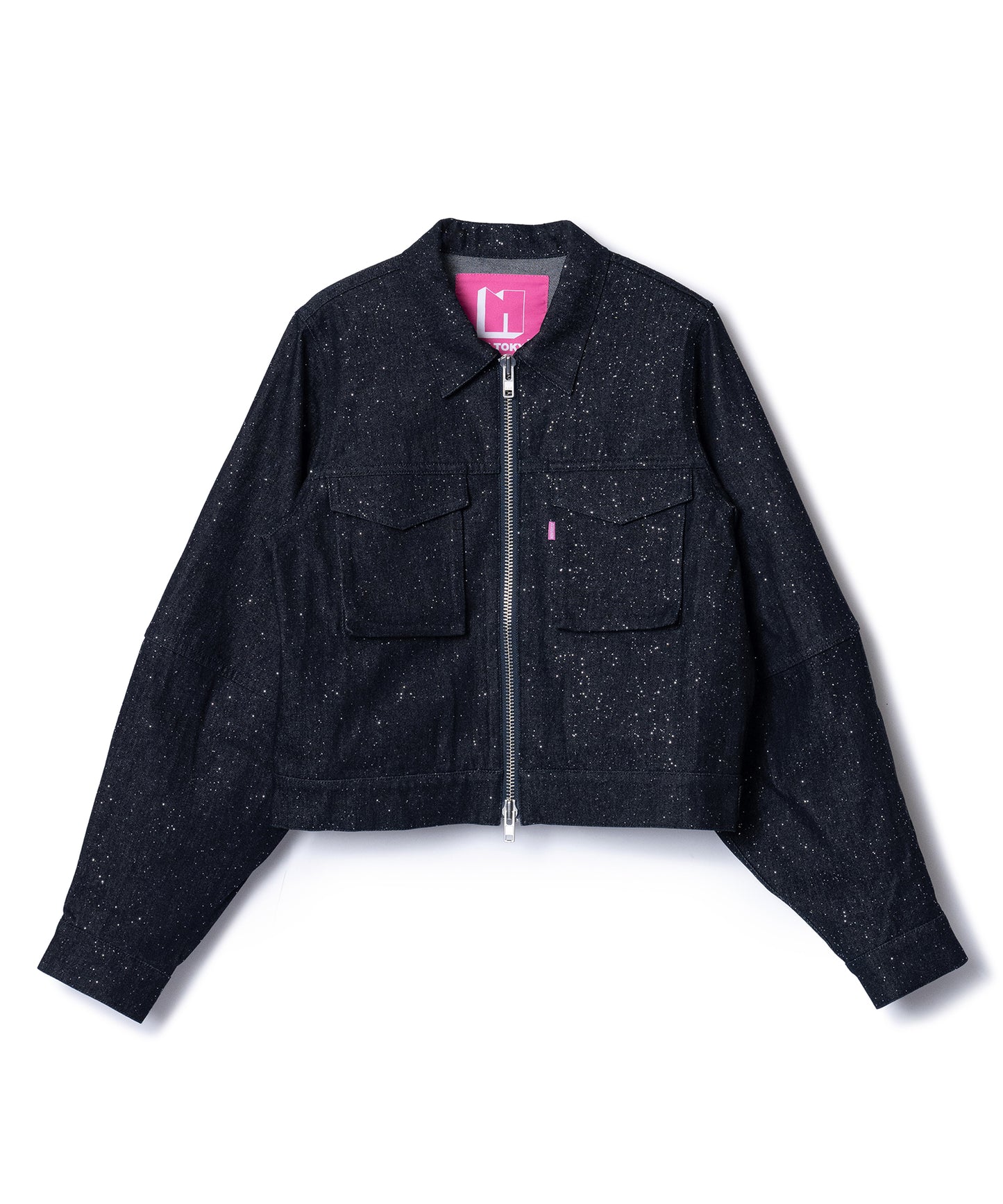 LAME DENIM JACKET