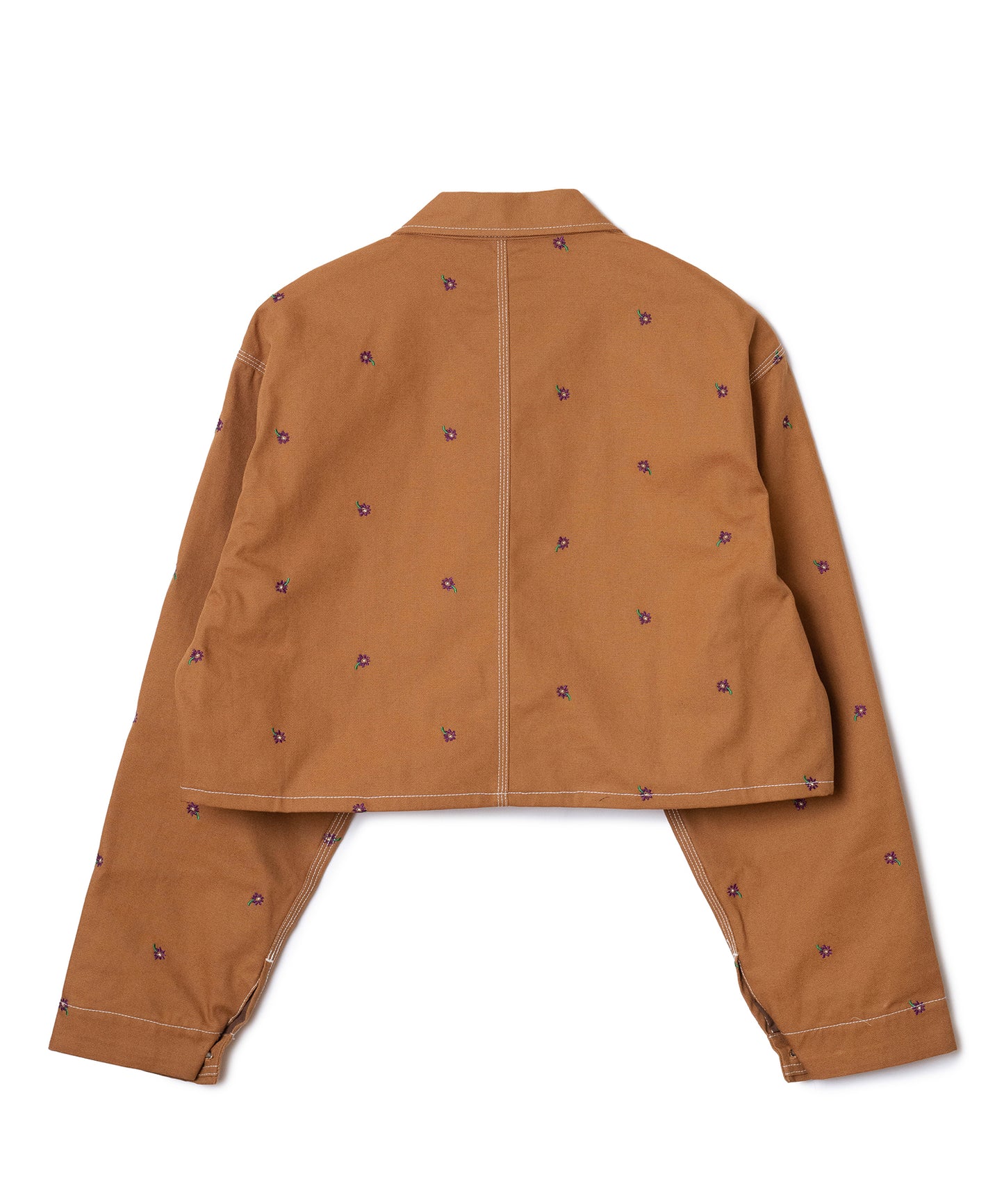 FLOWER EMBROIDERY SHORT COVERALL ( feat.UNIVERSALOVERALL)