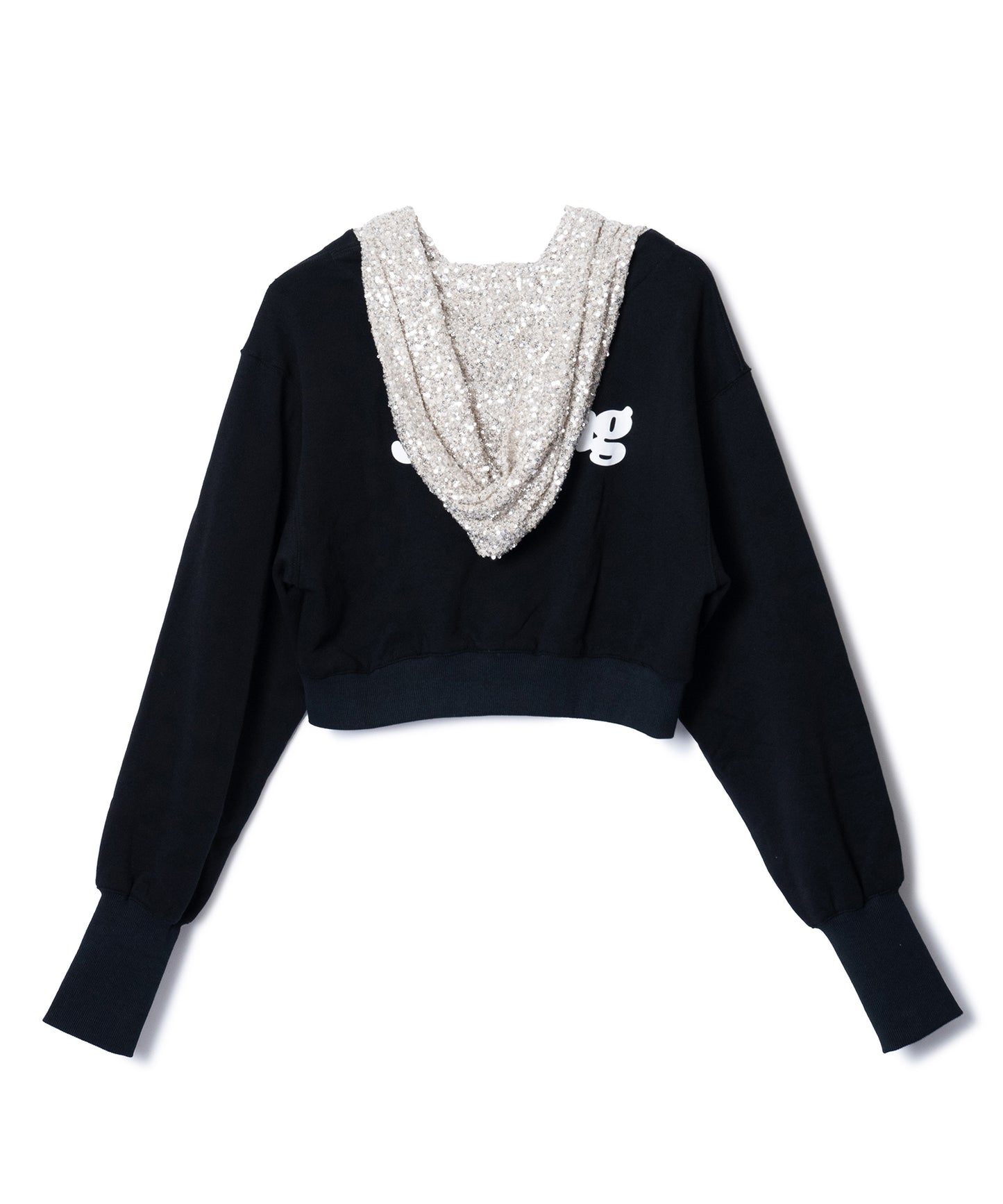 GLITTER ZIP-UP HOODIE