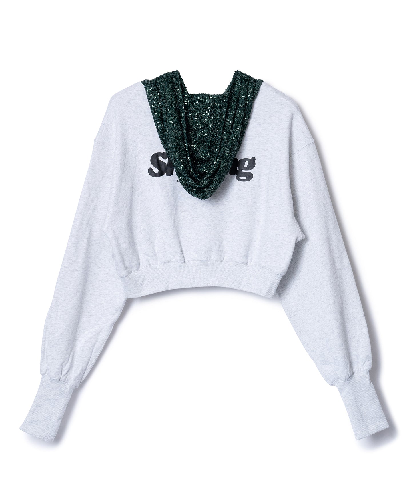 GLITTER ZIP-UP HOODIE