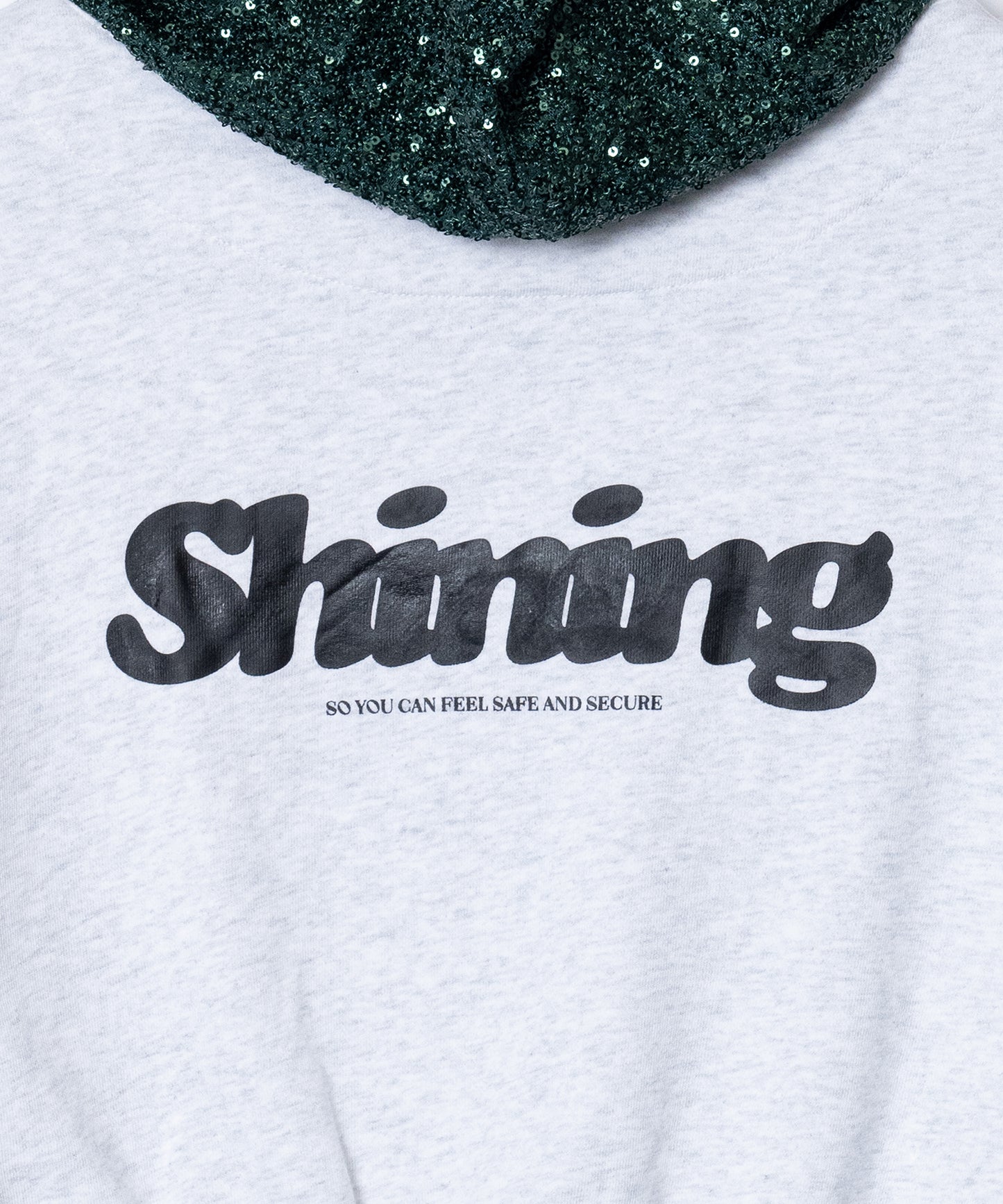 GLITTER ZIP-UP HOODIE