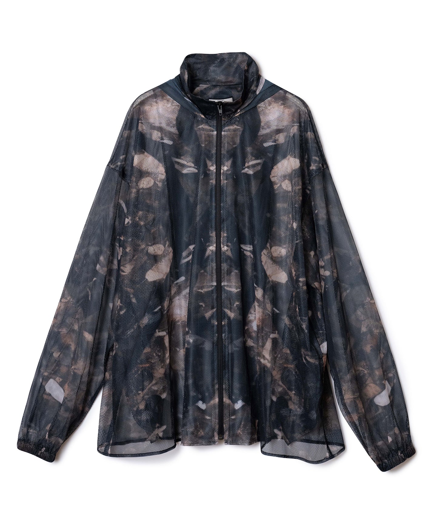 PRINT MESH ZIPUP PARKA