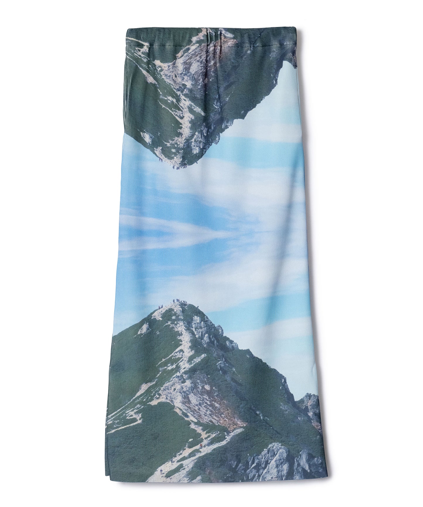 PRINT RIB TIGHT SKIRT