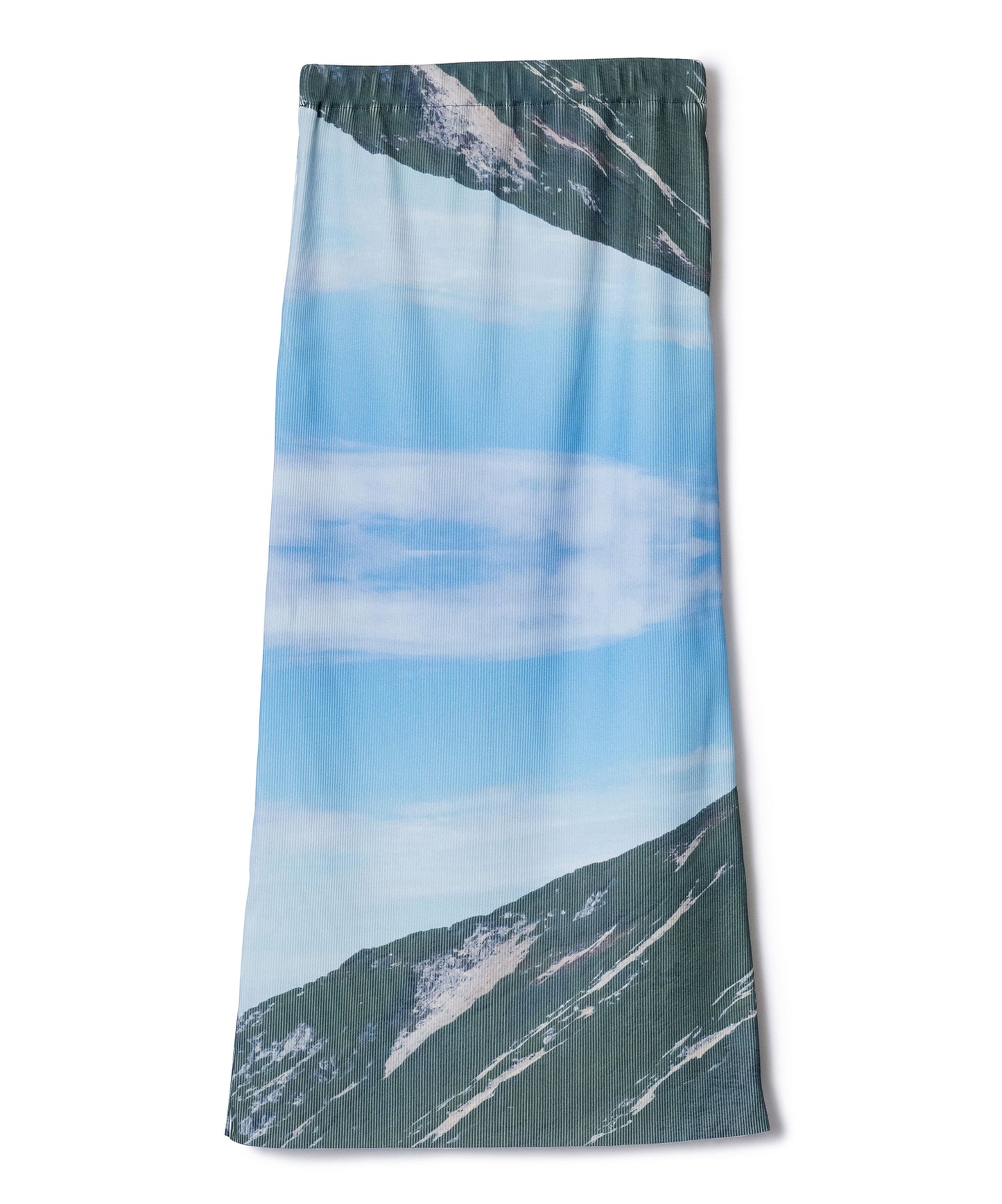 PRINT RIB TIGHT SKIRT