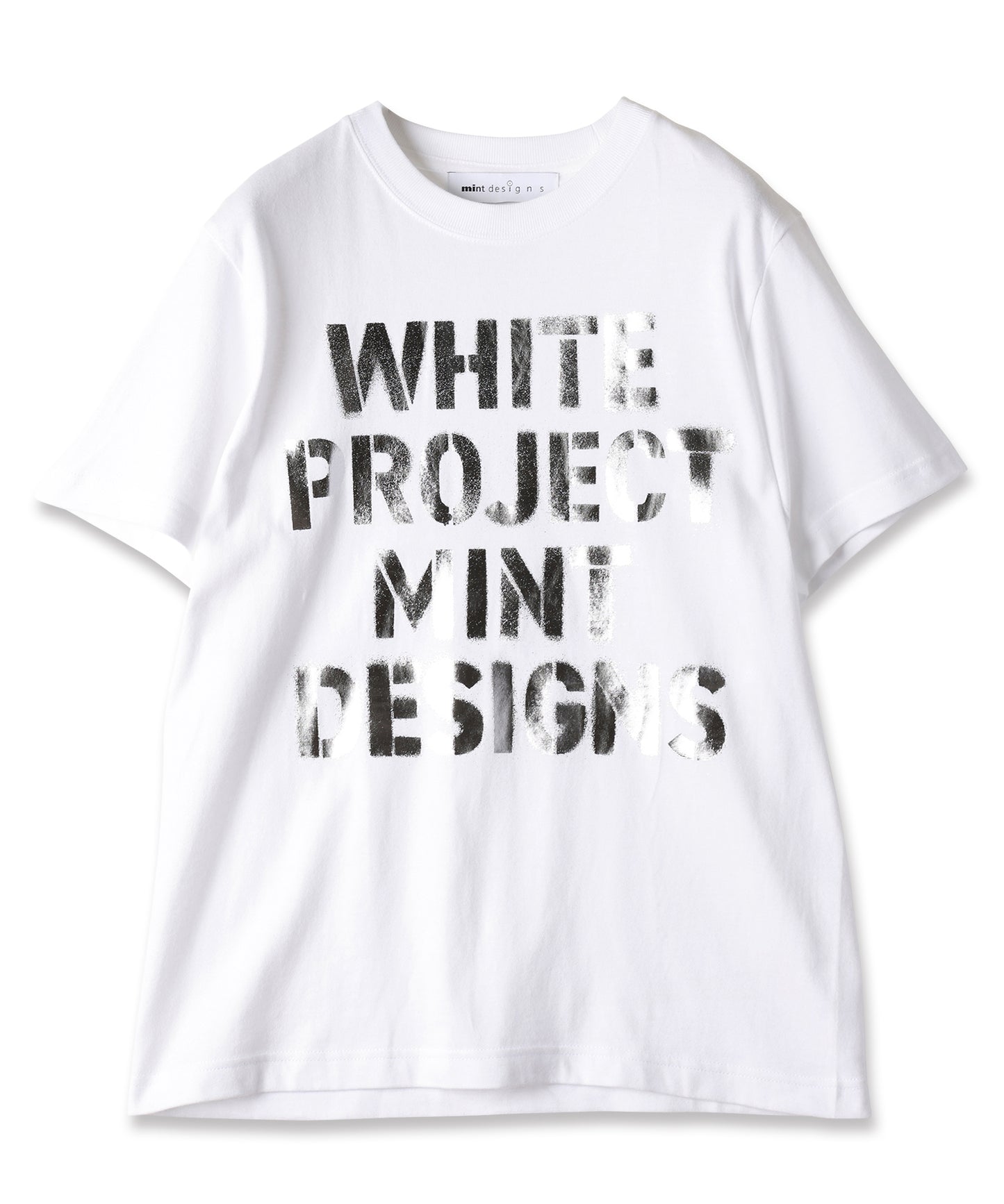 WHITE PROJECT"STENCIL PRINT T-SHIRT / ホワイトプロジェクトステンシルプリントTシャツ