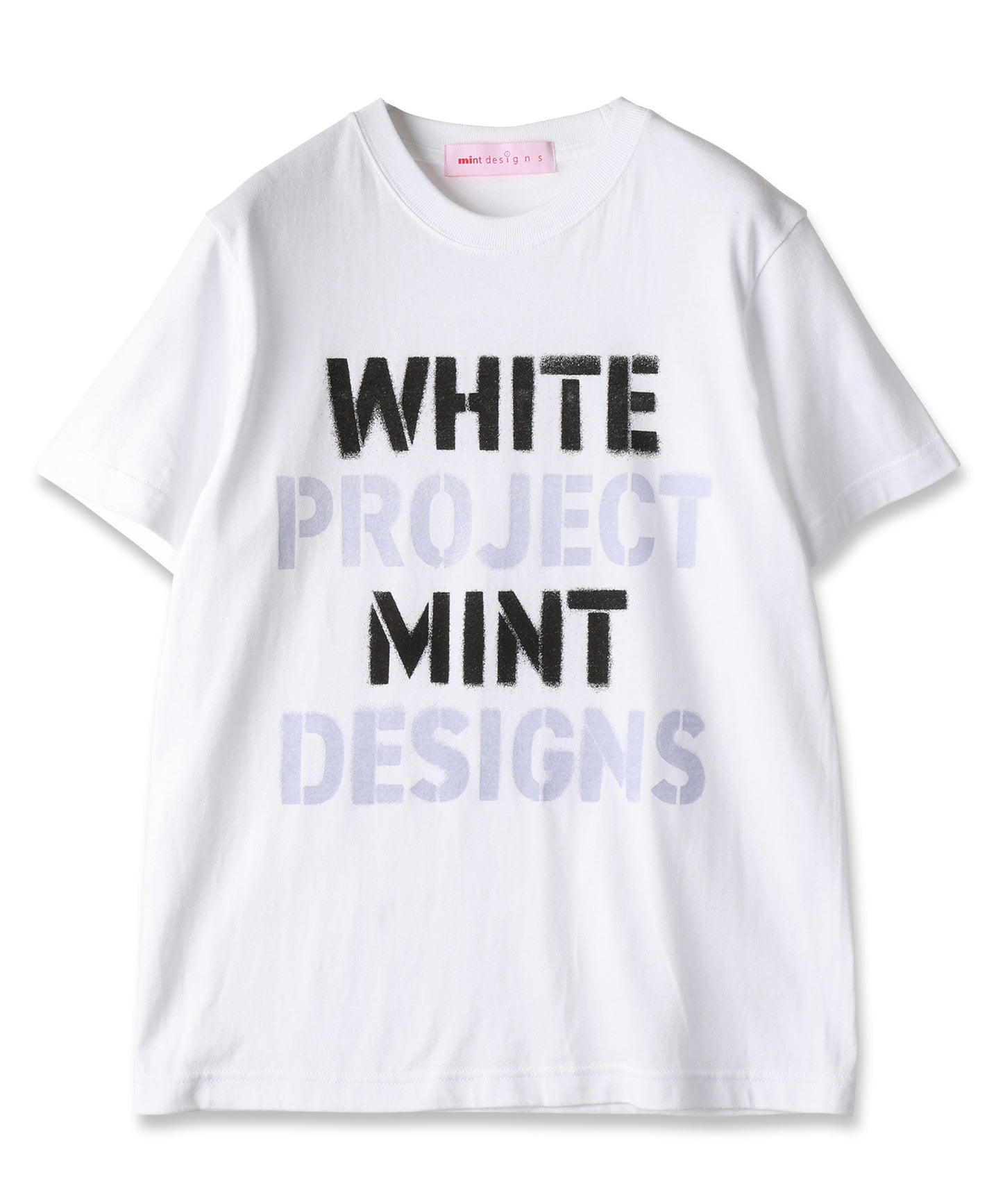 WHITE PROJECT"STENCIL PRINT T-SHIRT / ホワイトプロジェクトステンシルプリントTシャツ