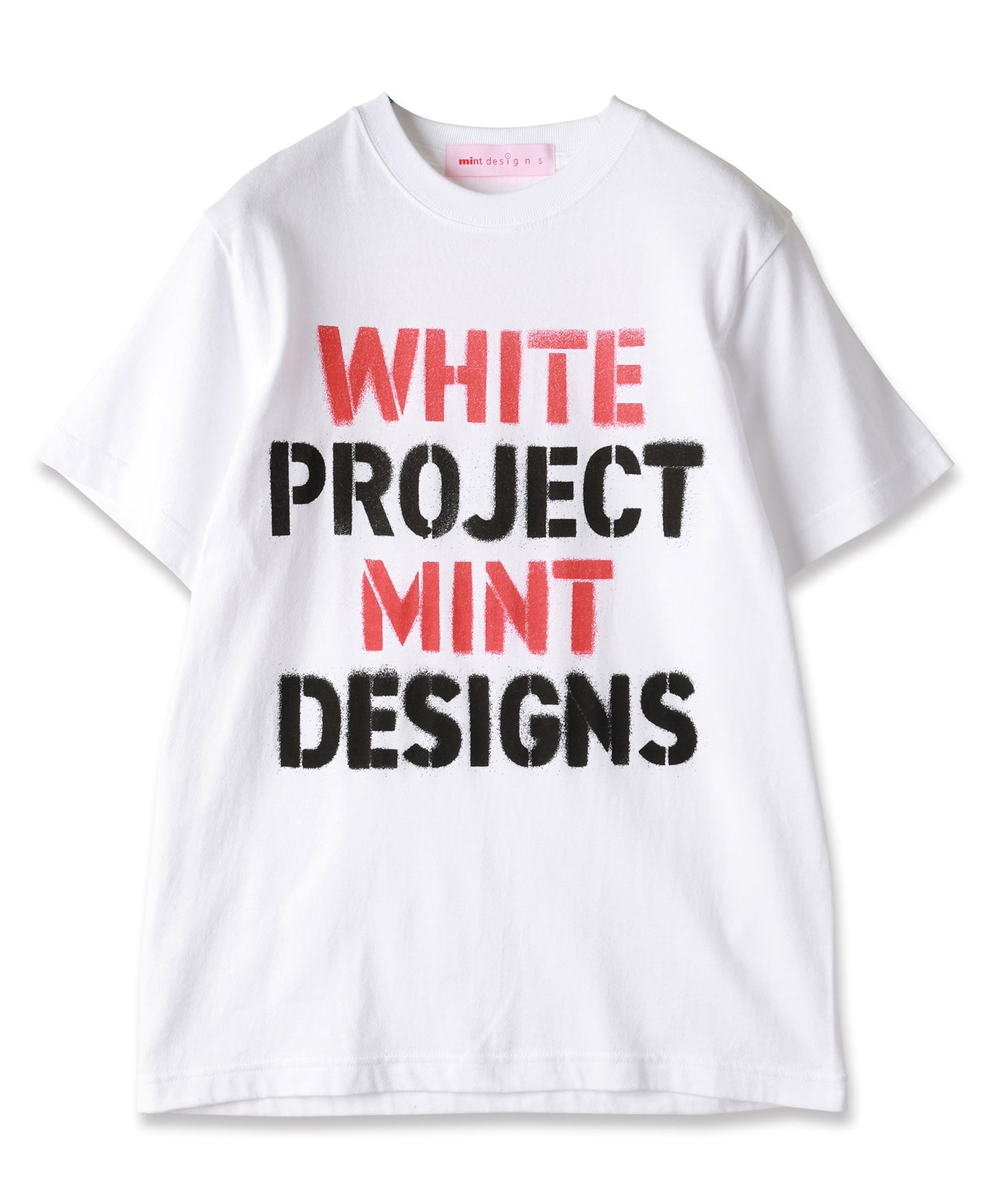 WHITE PROJECT"STENCIL PRINT T-SHIRT / ホワイトプロジェクトステンシルプリントTシャツ