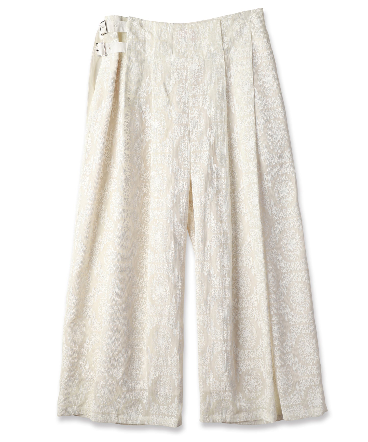 FROST FLOWER TUCK PANTS / フロストフラワータックパンツ