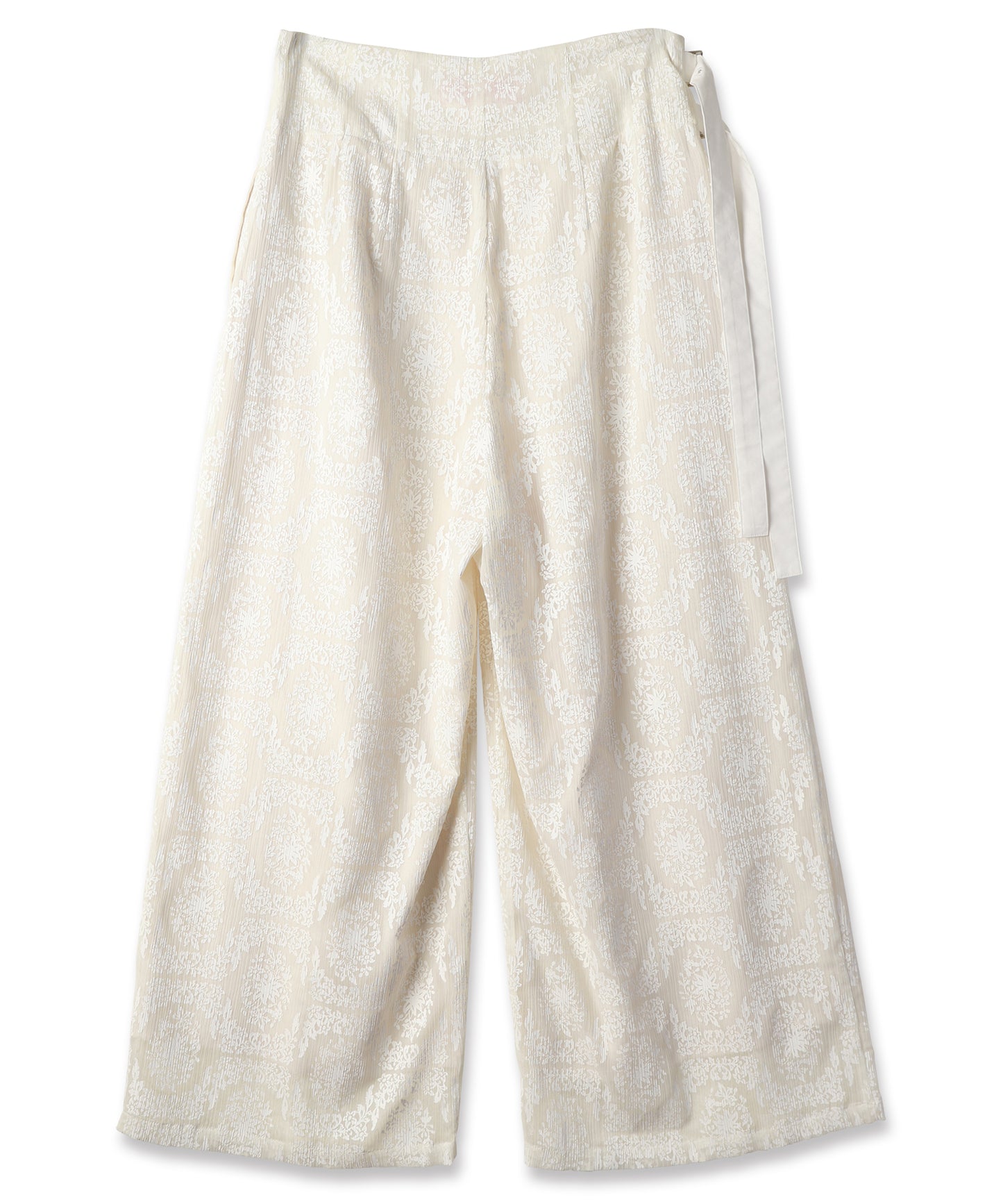 FROST FLOWER TUCK PANTS / フロストフラワータックパンツ