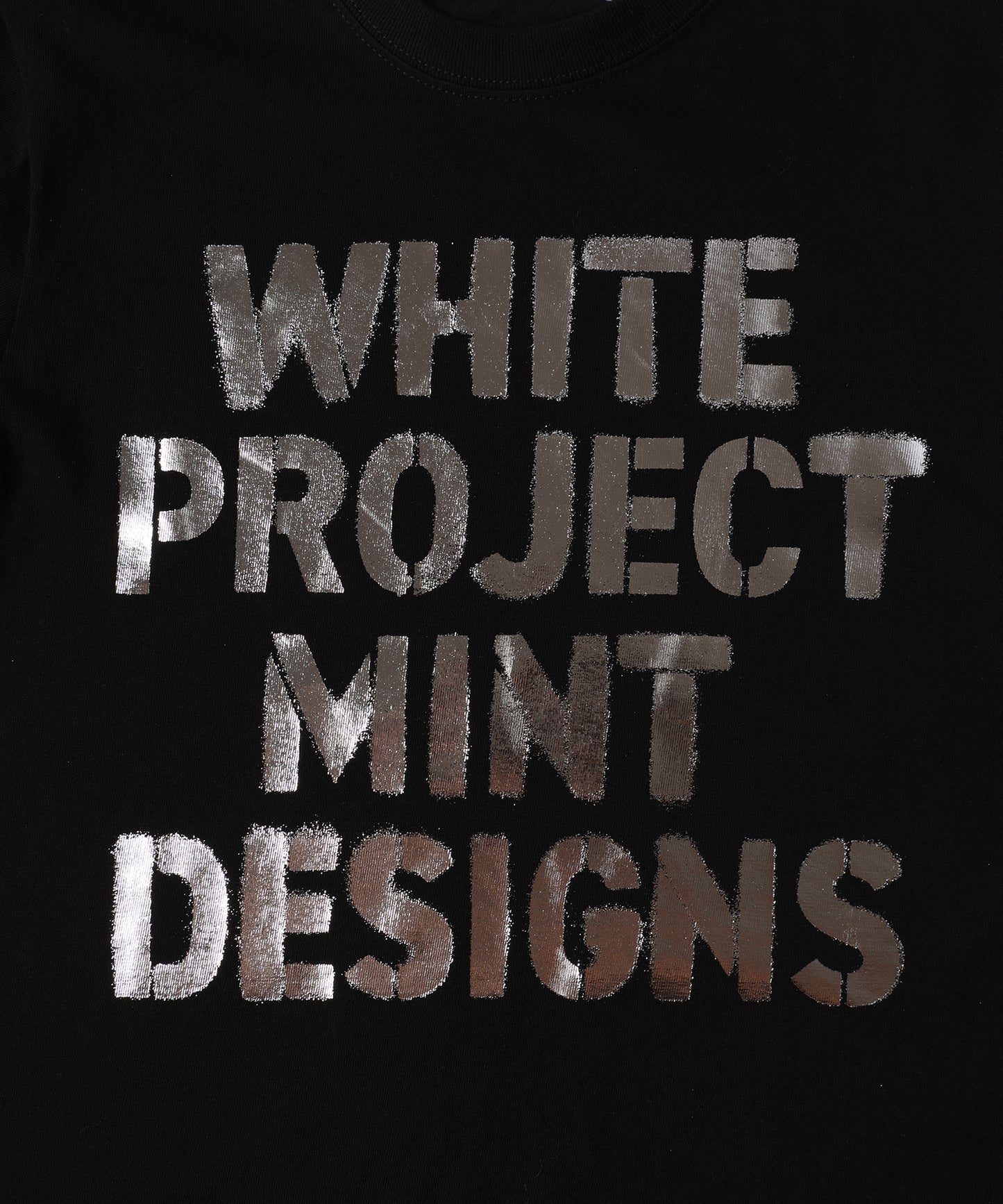 WHITE PROJECT"STENCIL PRINT T-SHIRT / ホワイトプロジェクトステンシルプリントTシャツ