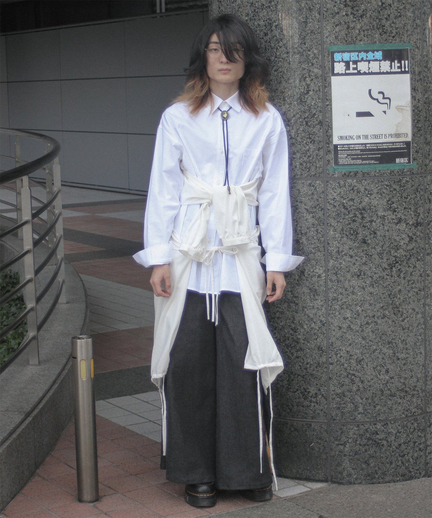 BACK-TO-FRONT LONG SHIRT