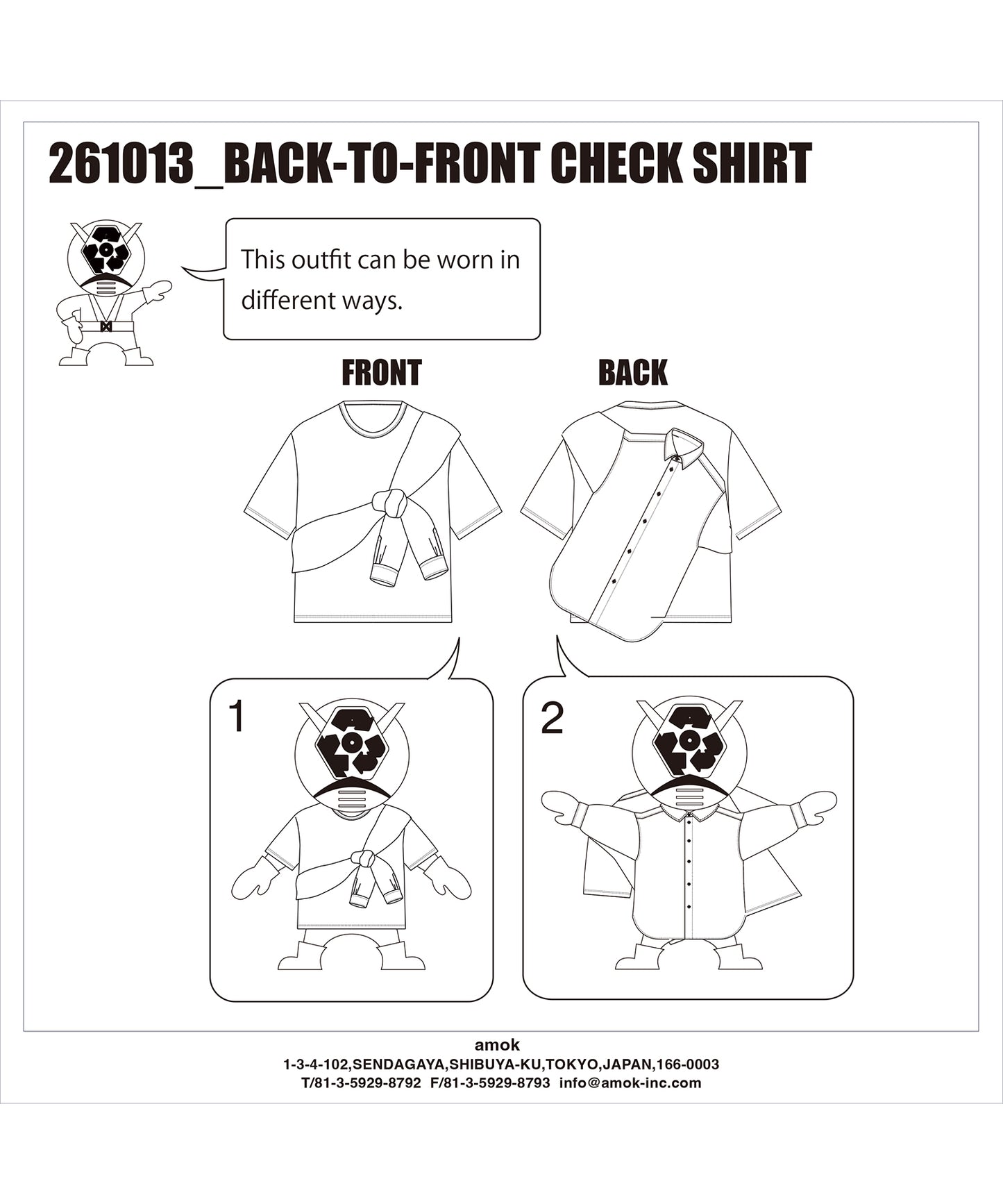 BACK-TO-FRONT CHECK SHIRT
