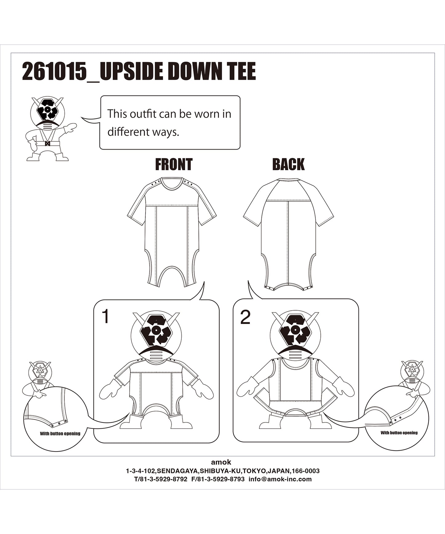 UPSIDE DOWN TEE