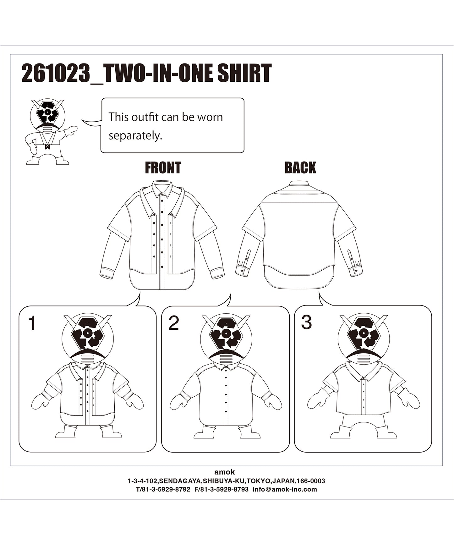 TWO-IN-ONE SHIRT