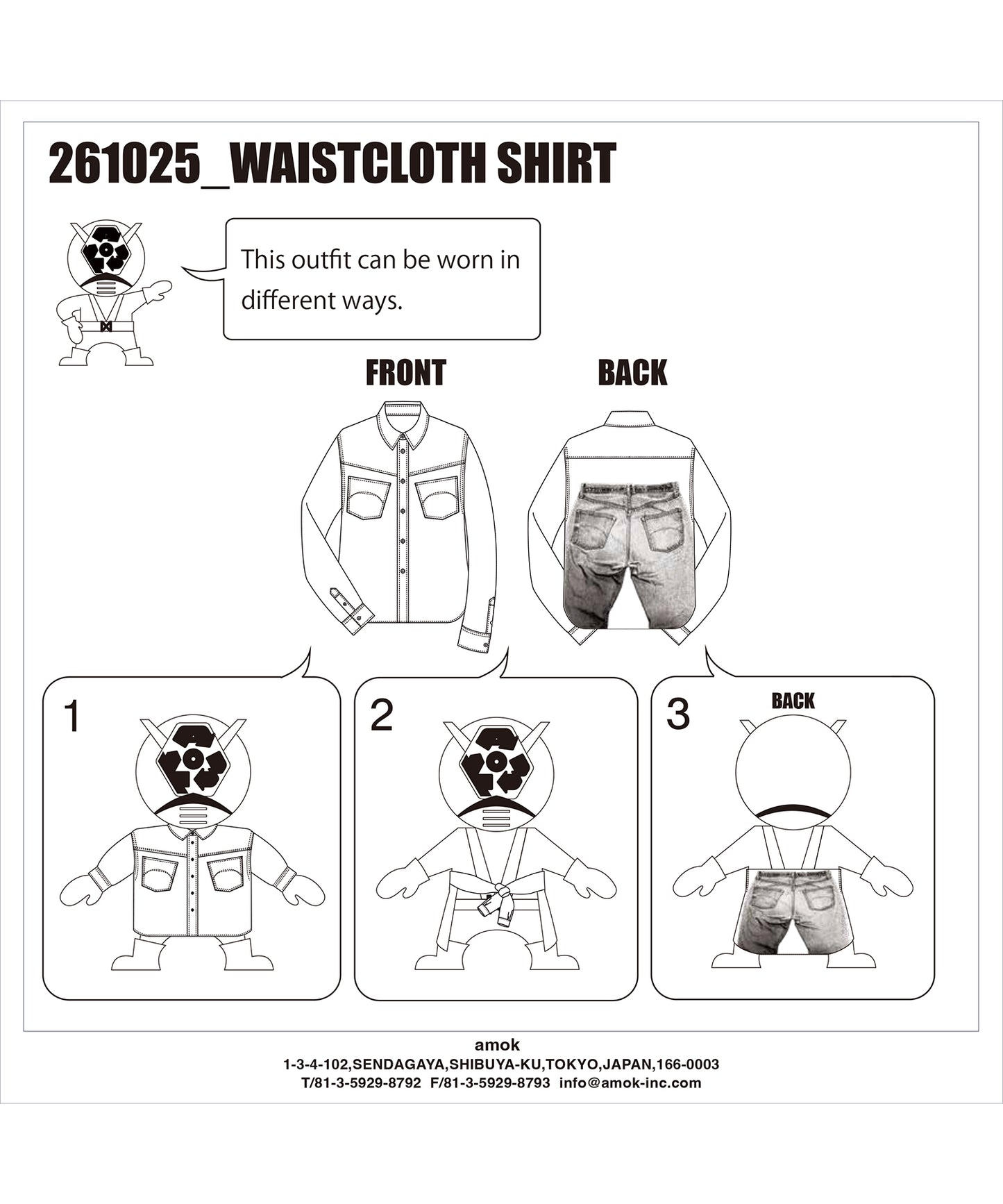 WAISTCLOTH SHIRT