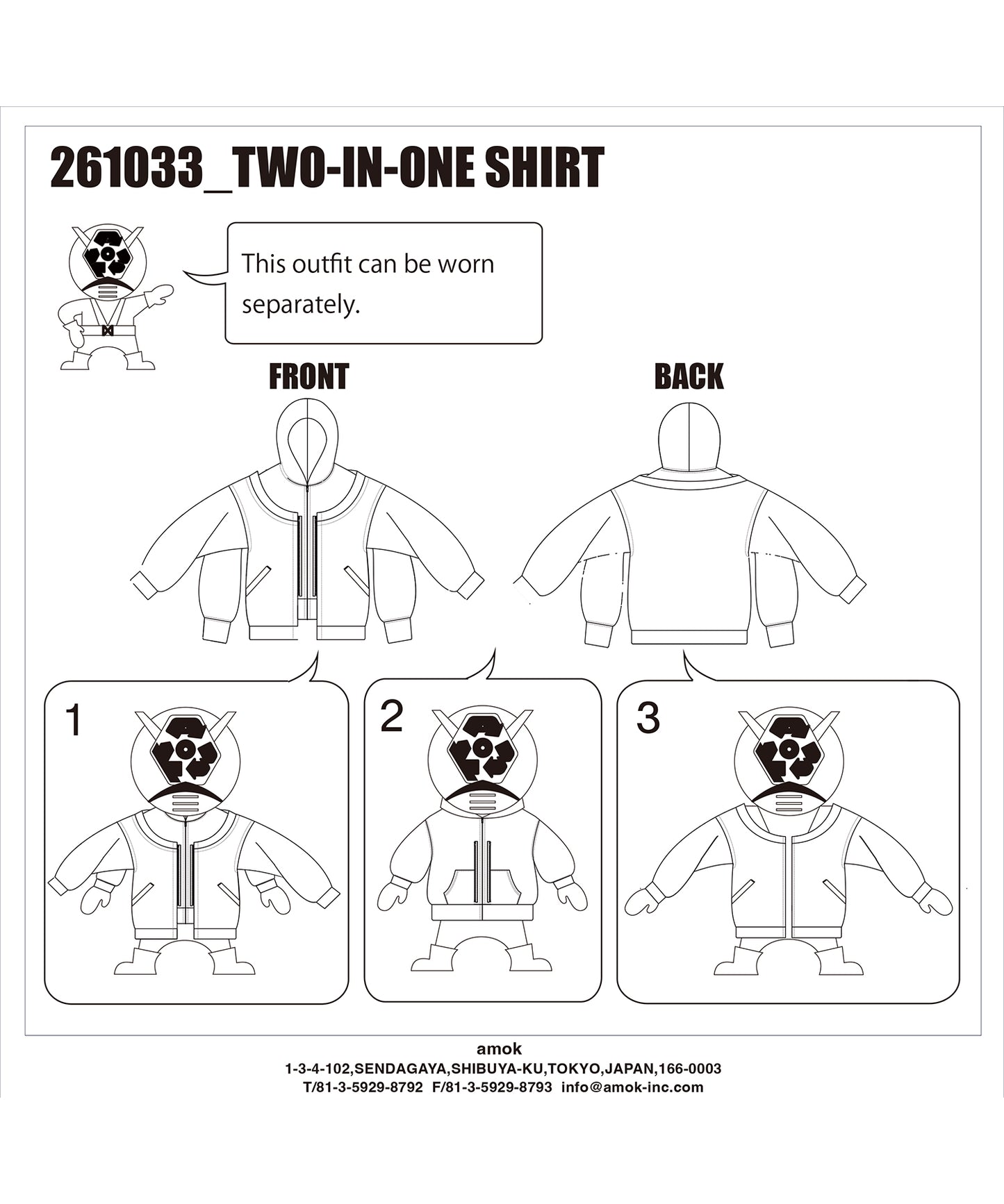 TWO-IN-ONE SWEAT