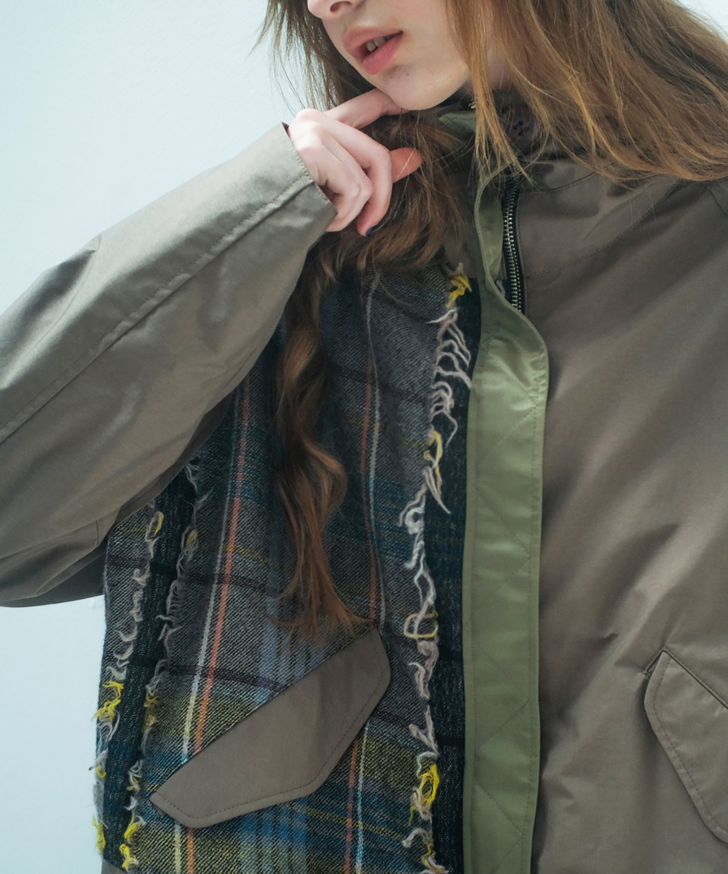 WOOL MIX PULLOVER COAT