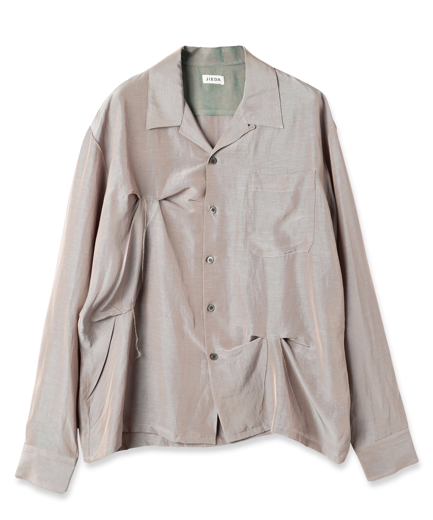 HAND STITCH OPEN COLLAR SHIRT