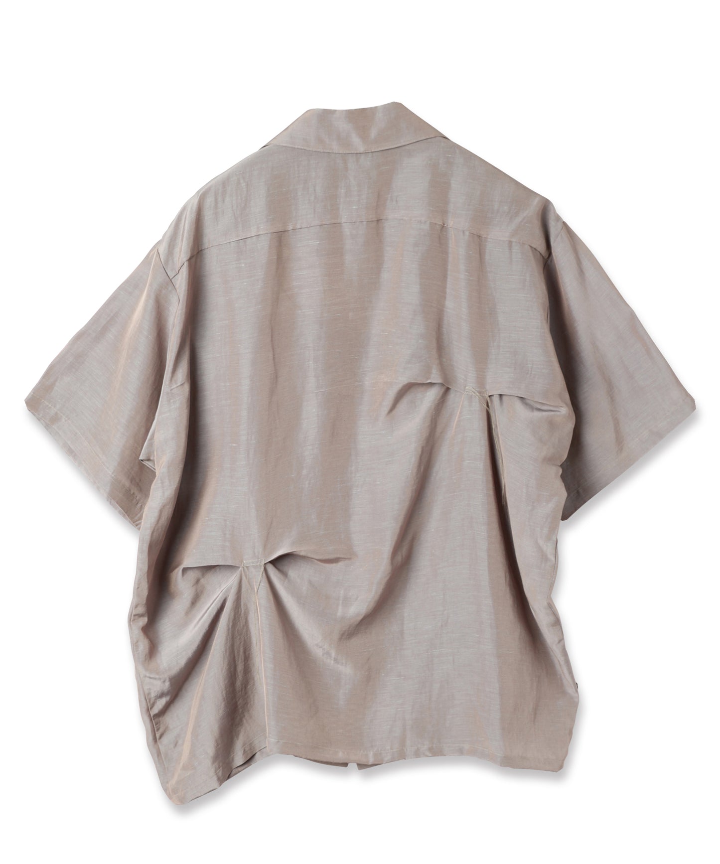 HAND STITCH OPEN COLLAR SHIRT S/S