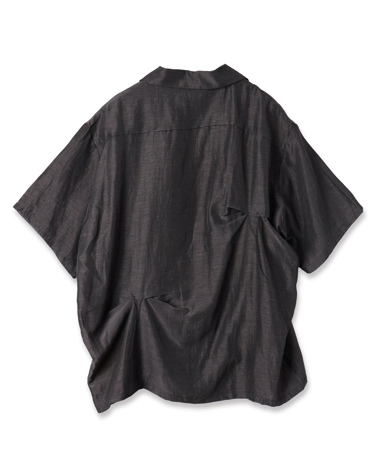 HAND STITCH OPEN COLLAR SHIRT S/S